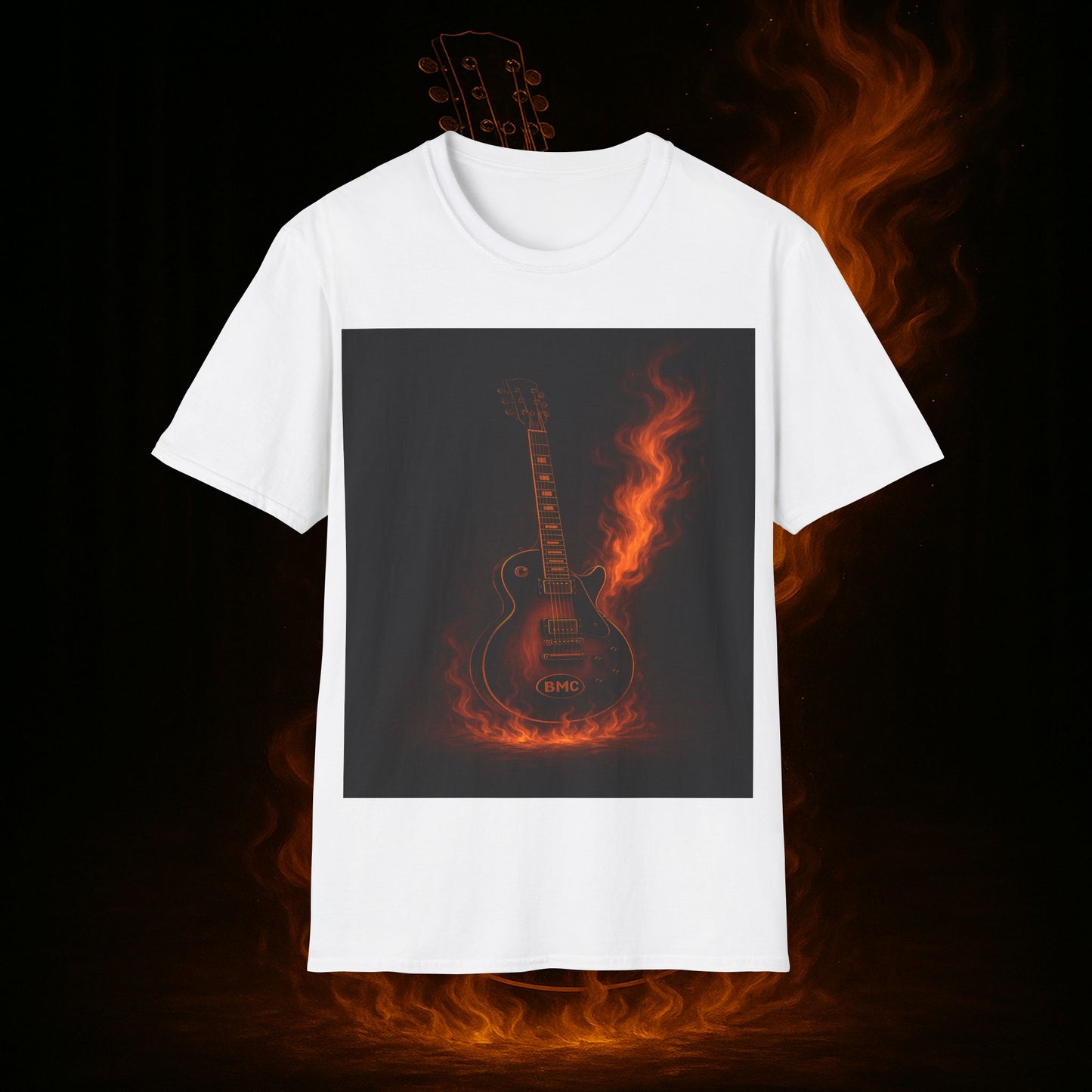 "Camiseta guitarra 🎸🔥Donde vibra una cuerda, nace una llamarada.” 🔥🎸