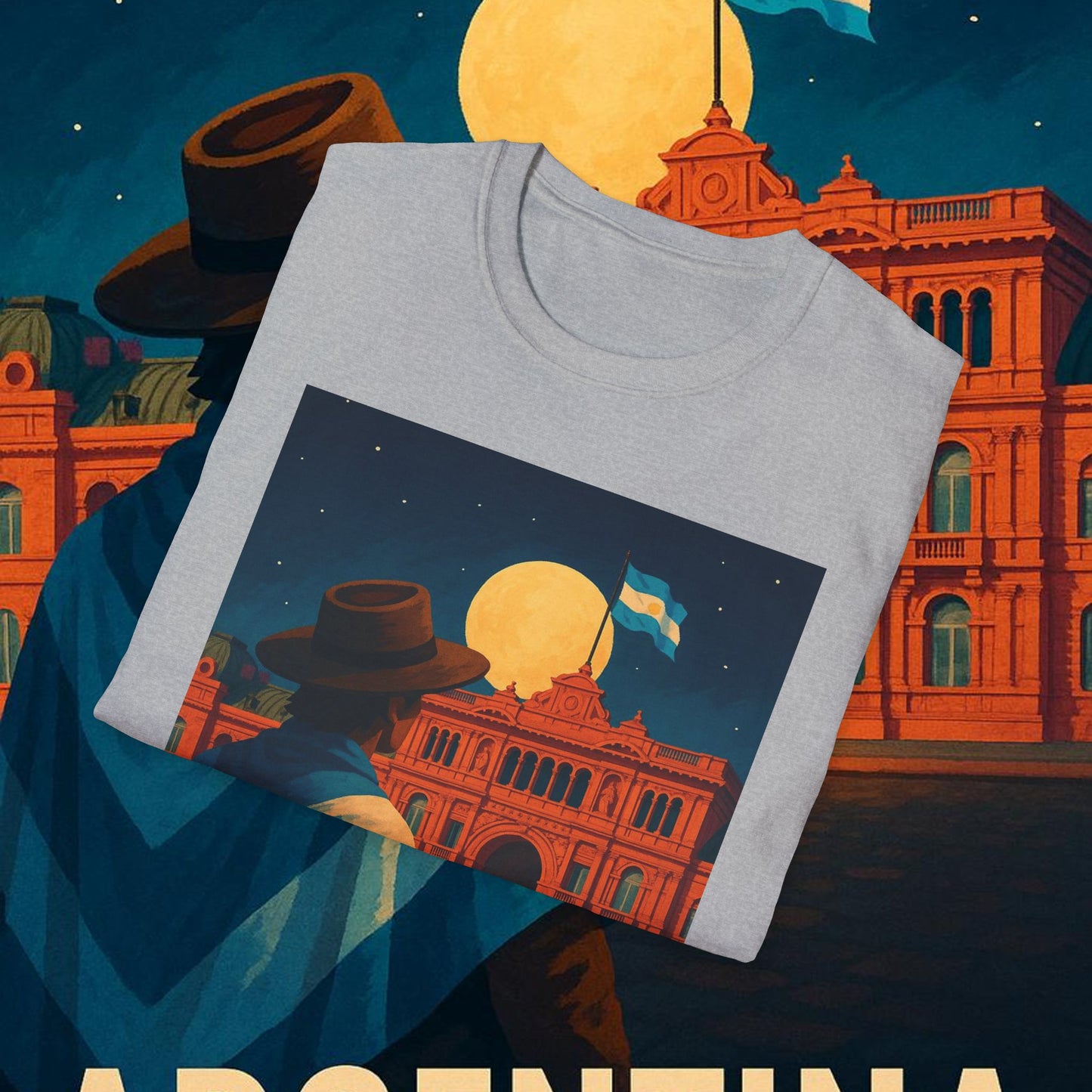 "Camiseta Argentina: Pasión, Tradición y Tierra de Sueños 🇦🇷🔥🏞️"