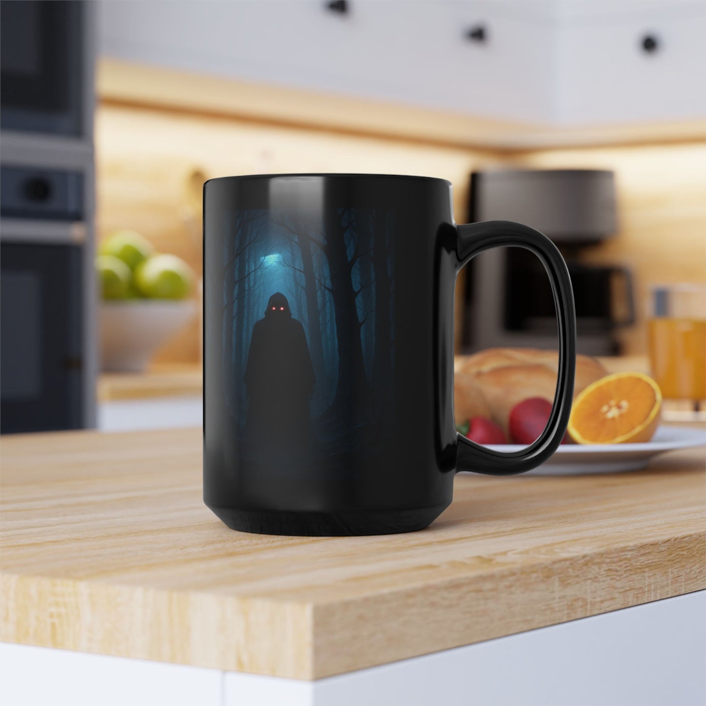 "Taza 🖤 El Vigía del Bosque Oscuro"