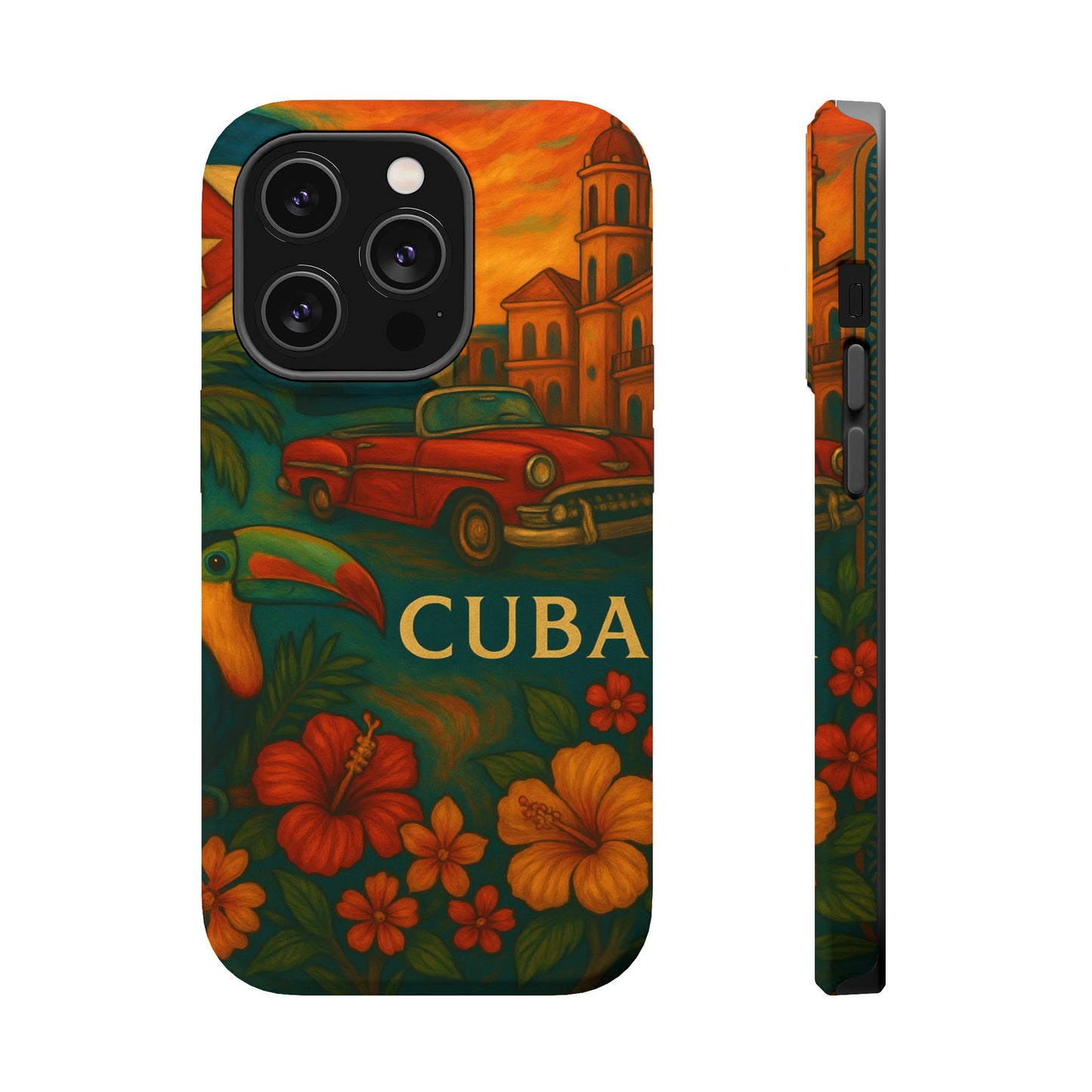 "Reinforced Magnetic Case Reinforced Magnetic Case Cuba: Rhythm, History and Caribbean Charm 🎺🚗🌴"