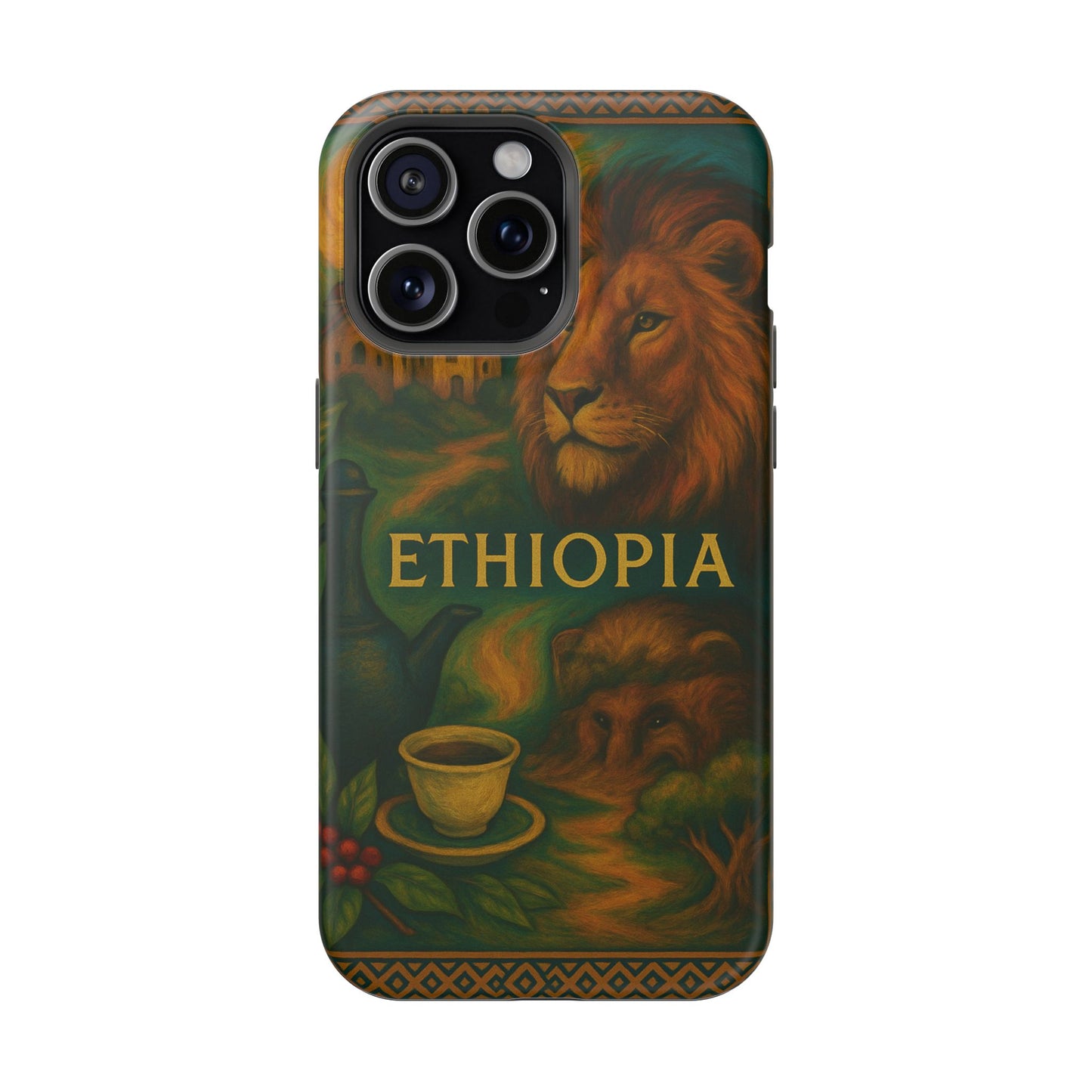 "Reinforced Magnetic Case Ethiopia – Sacred Land and Ancestral Soul"