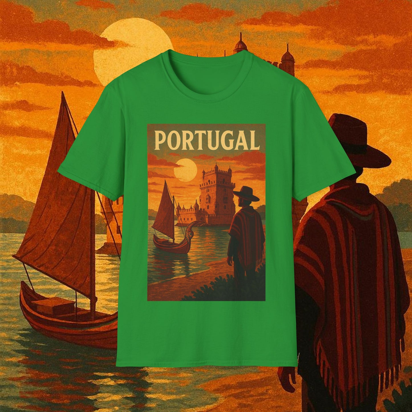 "Camiseta Portugal: Encanto Atlántico, Fados y Azulejos 🌊🎶🧿"