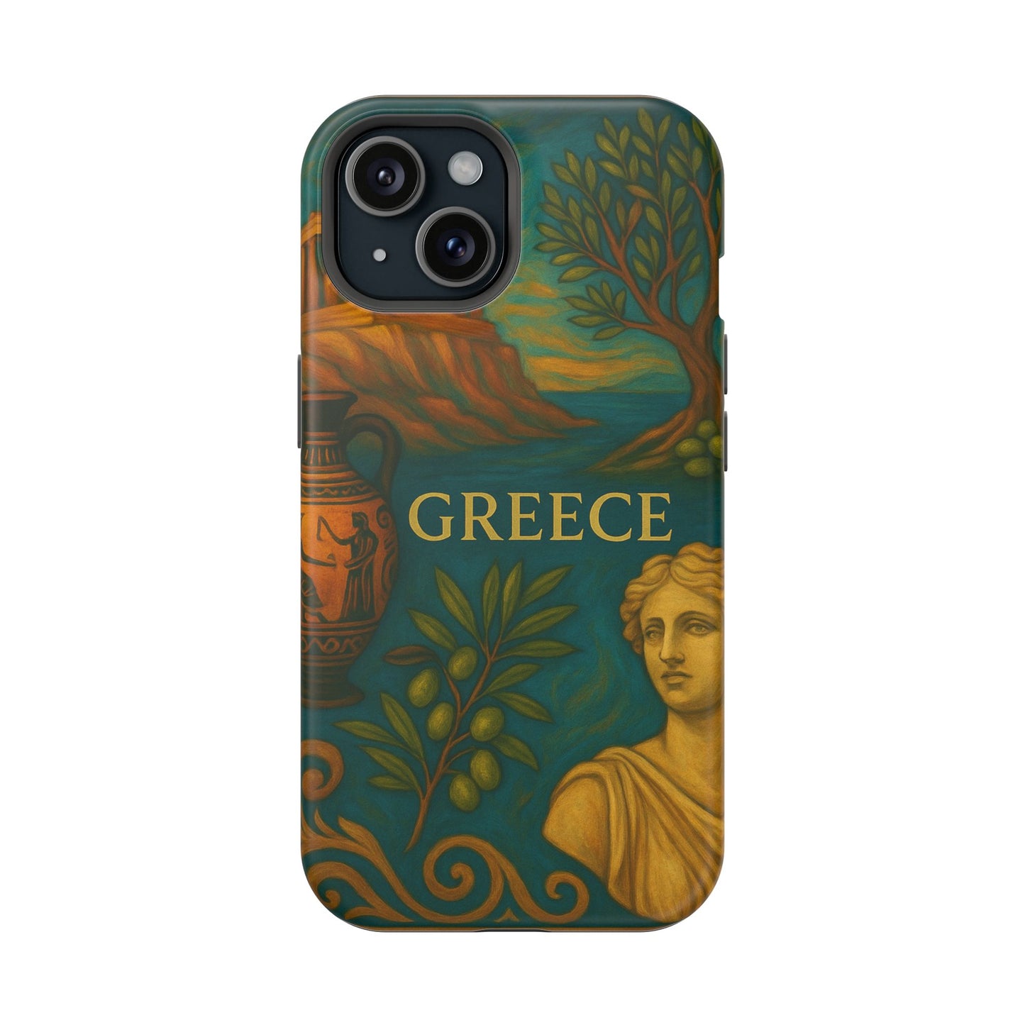 "Funda Magnética Reforzada Magnética Reforzada Grecia: Cuna de Dioses, Maravillas y Filosofía 🌊🏛️⚡"