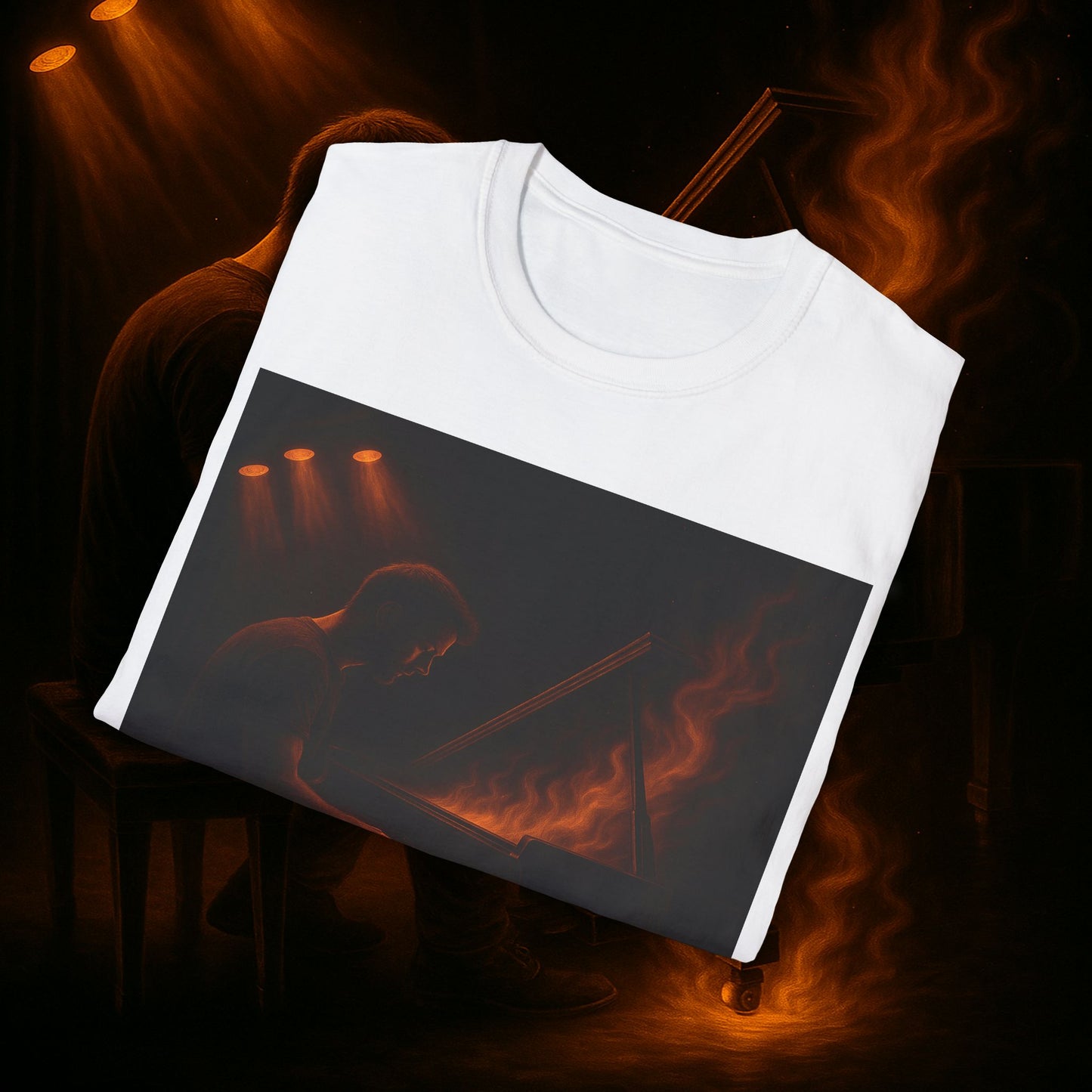 "Camiseta piano 🎹🔥Cuando las manos arden… el alma canta.” 🔥🎹