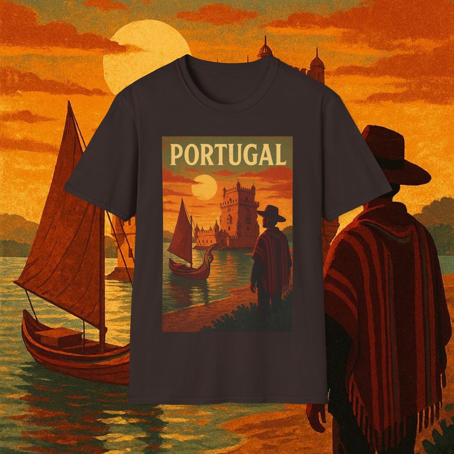 "Camiseta Portugal: Encanto Atlántico, Fados y Azulejos 🌊🎶🧿"