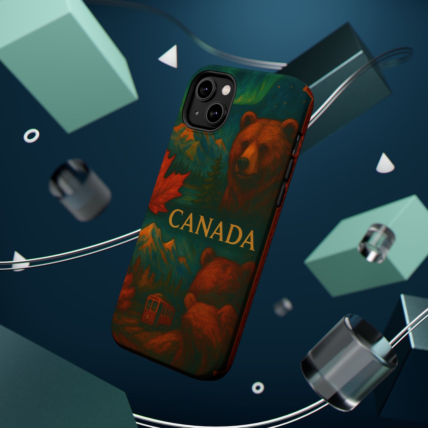 "Funda Magnética Reforzada Magnética Reforzada Canadá: Naturaleza Majestuosa y Espíritu Libre 🍁🏞️🦌"