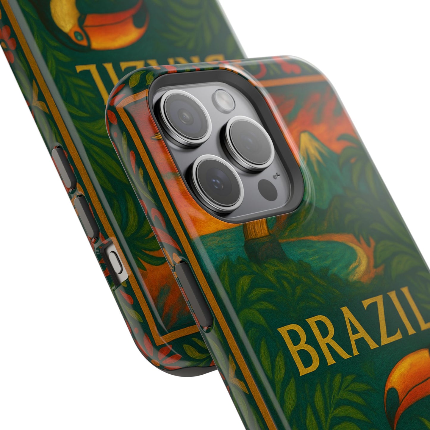 "Funda Magnética Reforzada Magnética Reforzada Brasil: Ritmo, Naturaleza y Alegría Infinita 🎶🌴🏖️"
