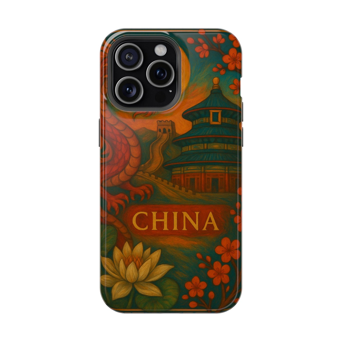 "Funda Magnética Reforzada Magnética Reforzada China – Dragones, murallas y leyendas eternas"