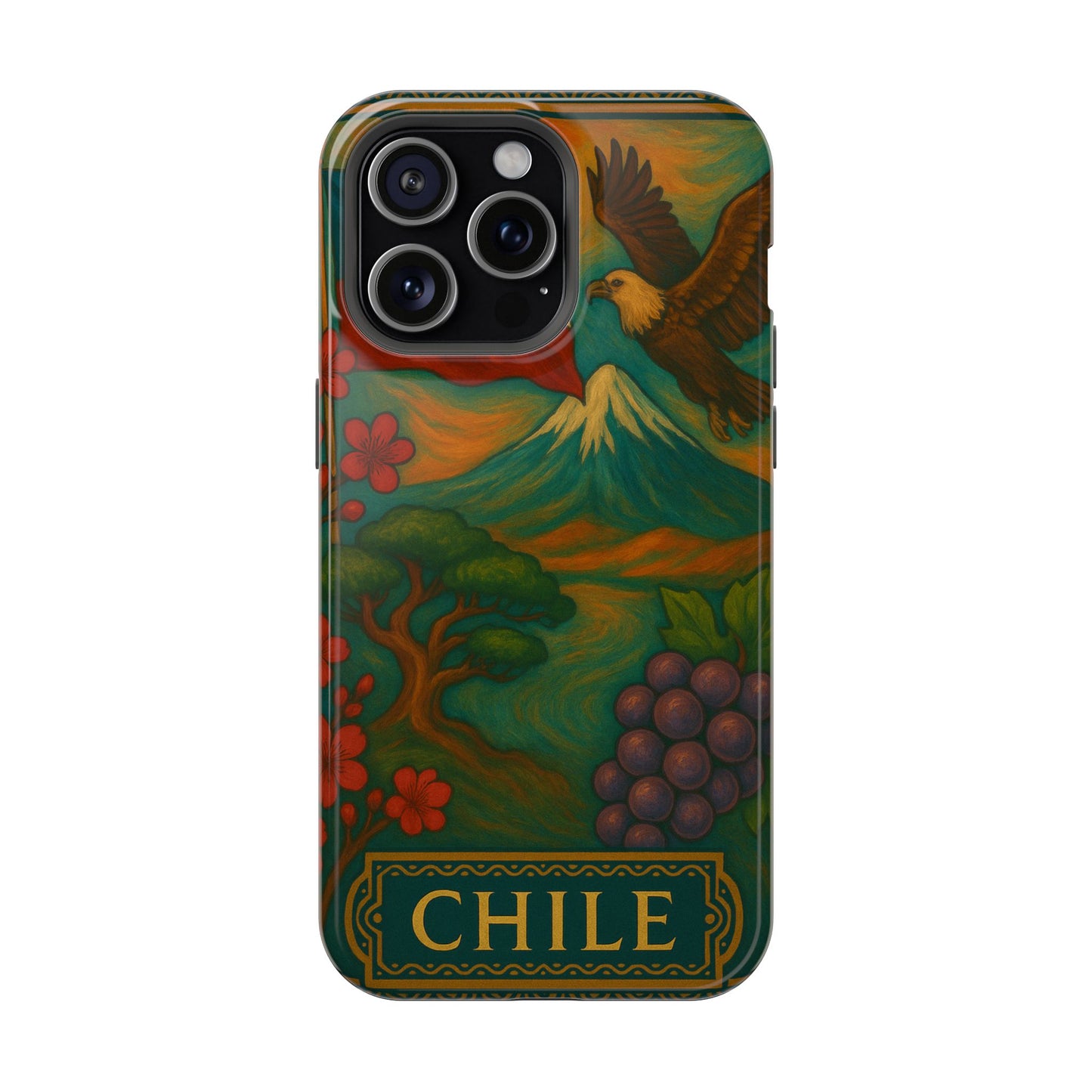 "Funda Magnética Reforzada Magnética Reforzada Chile: Naturaleza Indómita y Horizontes Eternos 🏔️🍇🏜️"