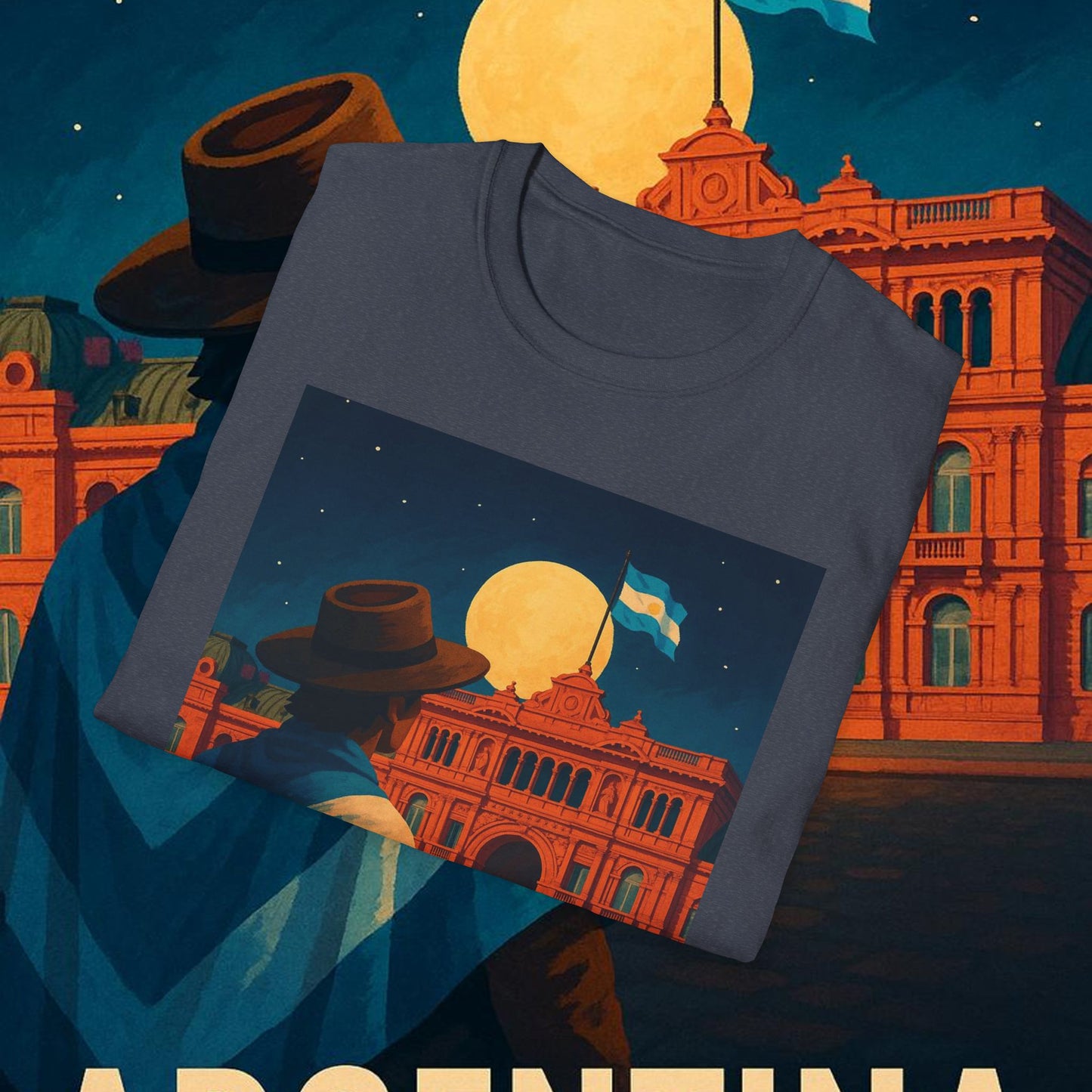 "Camiseta Argentina: Pasión, Tradición y Tierra de Sueños 🇦🇷🔥🏞️"