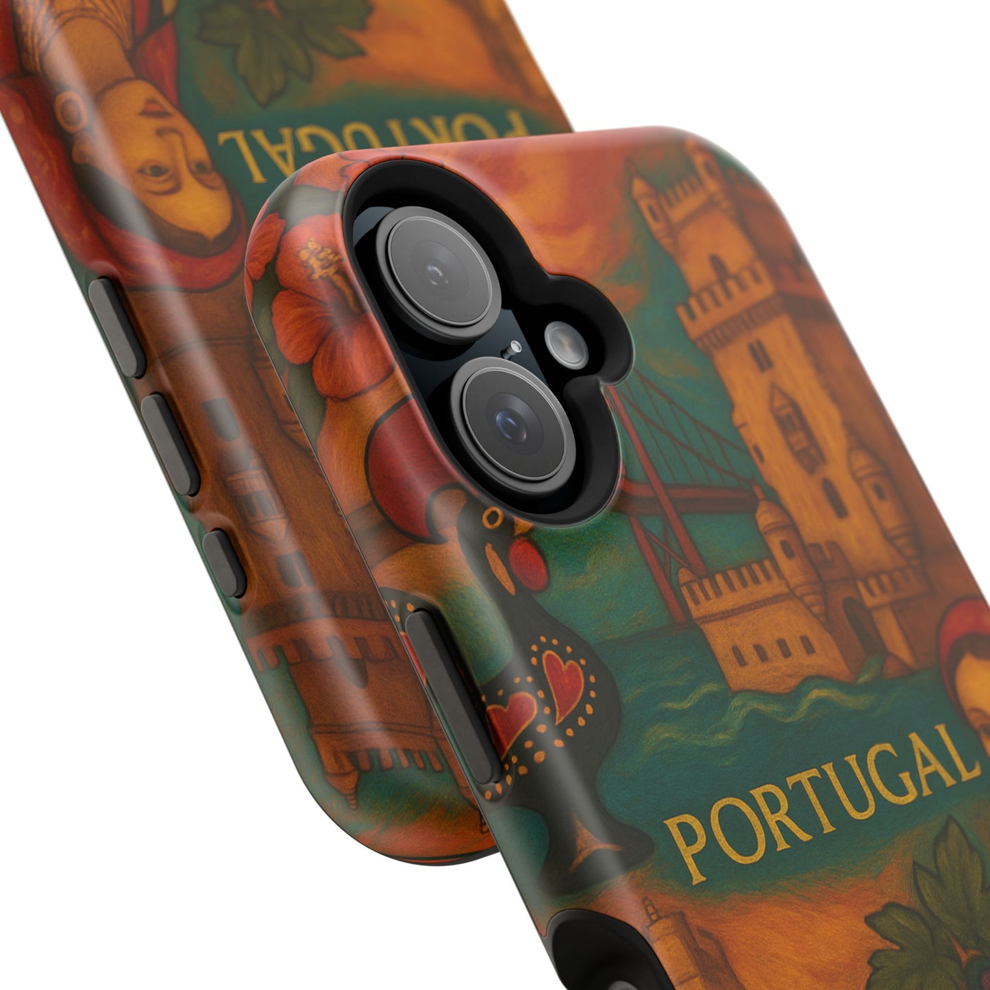 "Funda Magnética Reforzada Magnética Reforzada Portugal: Encanto Atlántico, Fados y Azulejos 🌊🎶🧿"