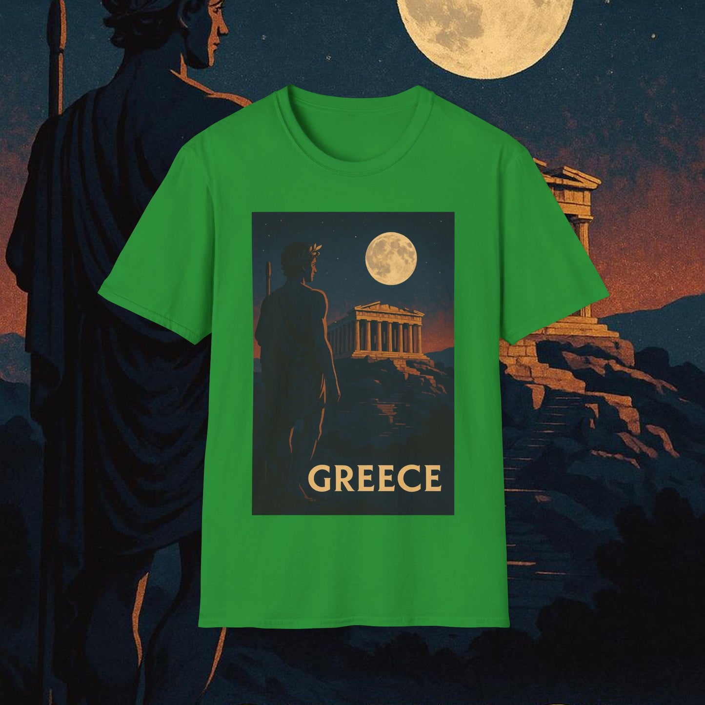 "Camiseta Grecia: Cuna de Dioses, Maravillas y Filosofía 🌊🏛️⚡"