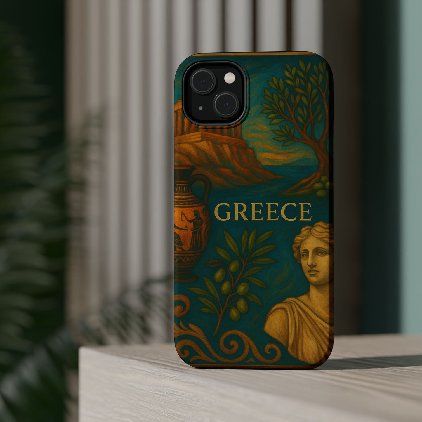 "Funda Magnética Reforzada Magnética Reforzada Grecia: Cuna de Dioses, Maravillas y Filosofía 🌊🏛️⚡"