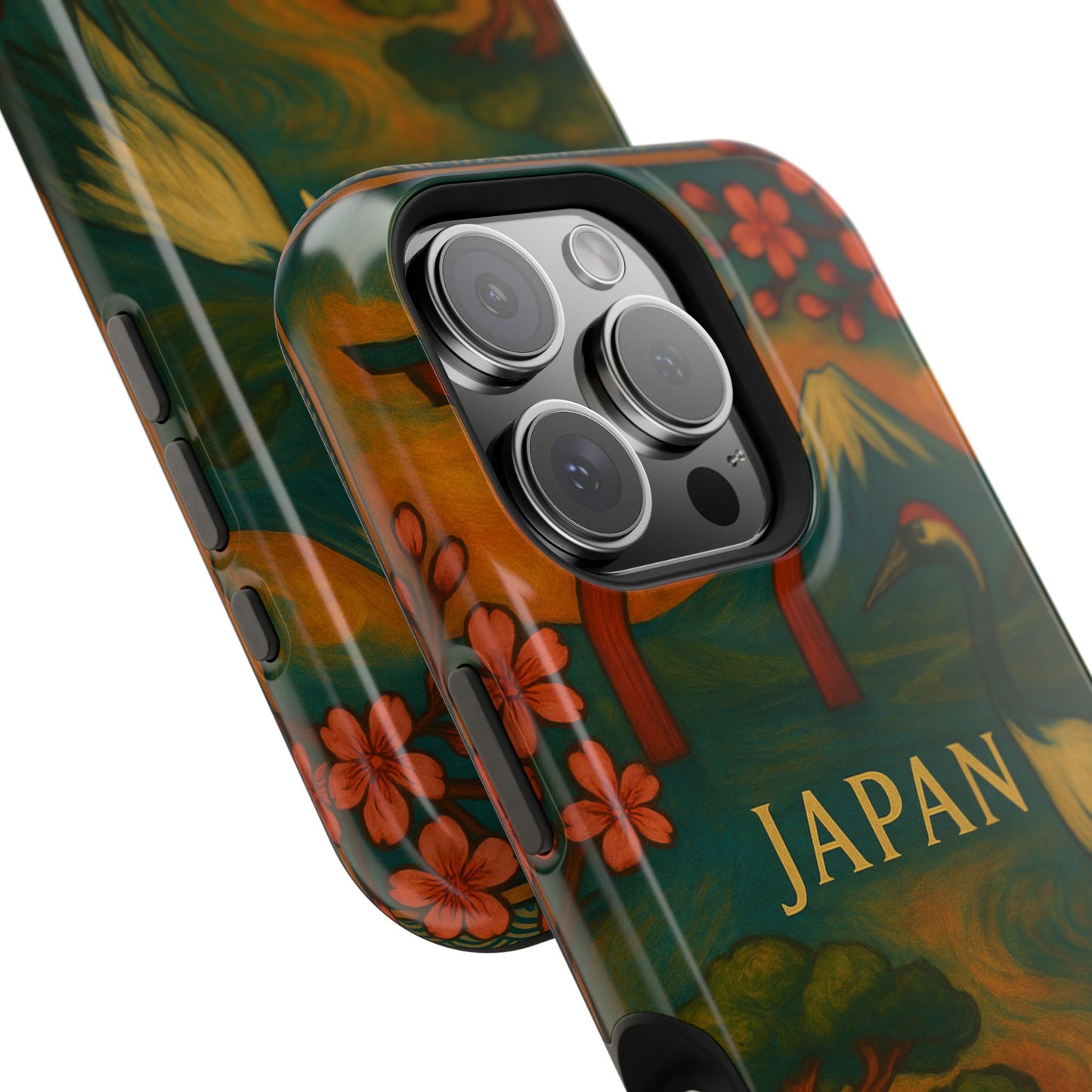 "Funda Magnética Reforzada Japón: Tradición entre Cerezos y Montañas 🌸⛩️🗻"