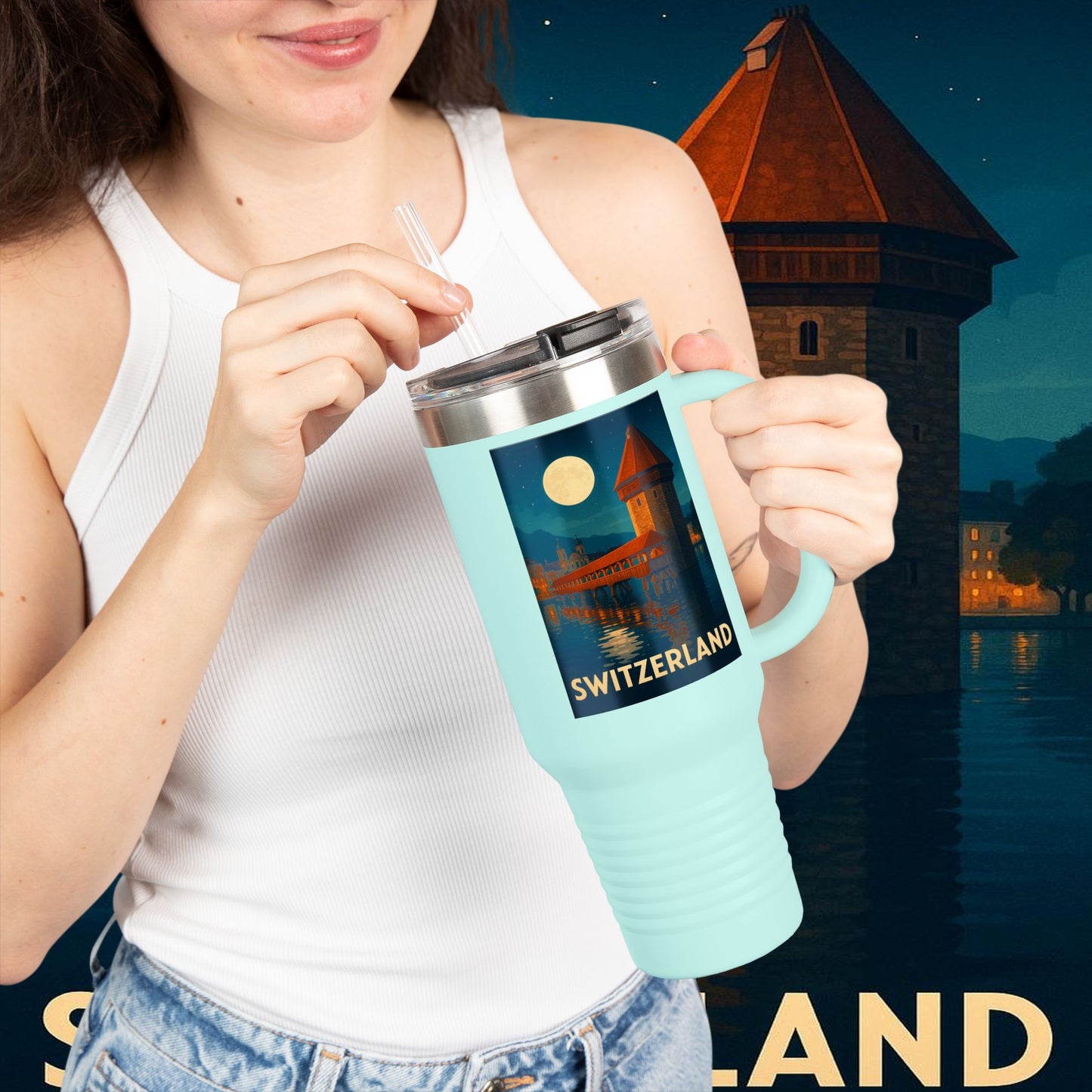 "Swiss Insulated Travel Mug❄️ – Land of majestic mountains and legendary precision"