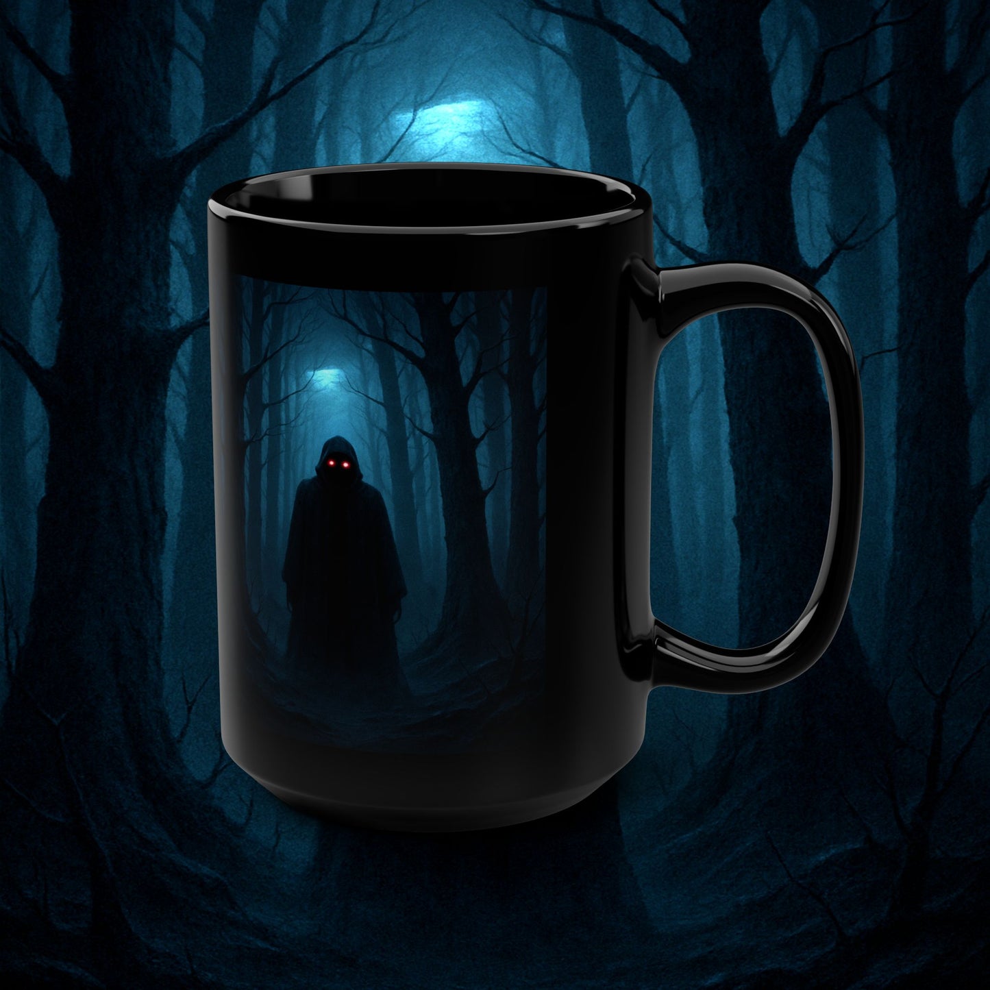"Taza 🖤 El Vigía del Bosque Oscuro"