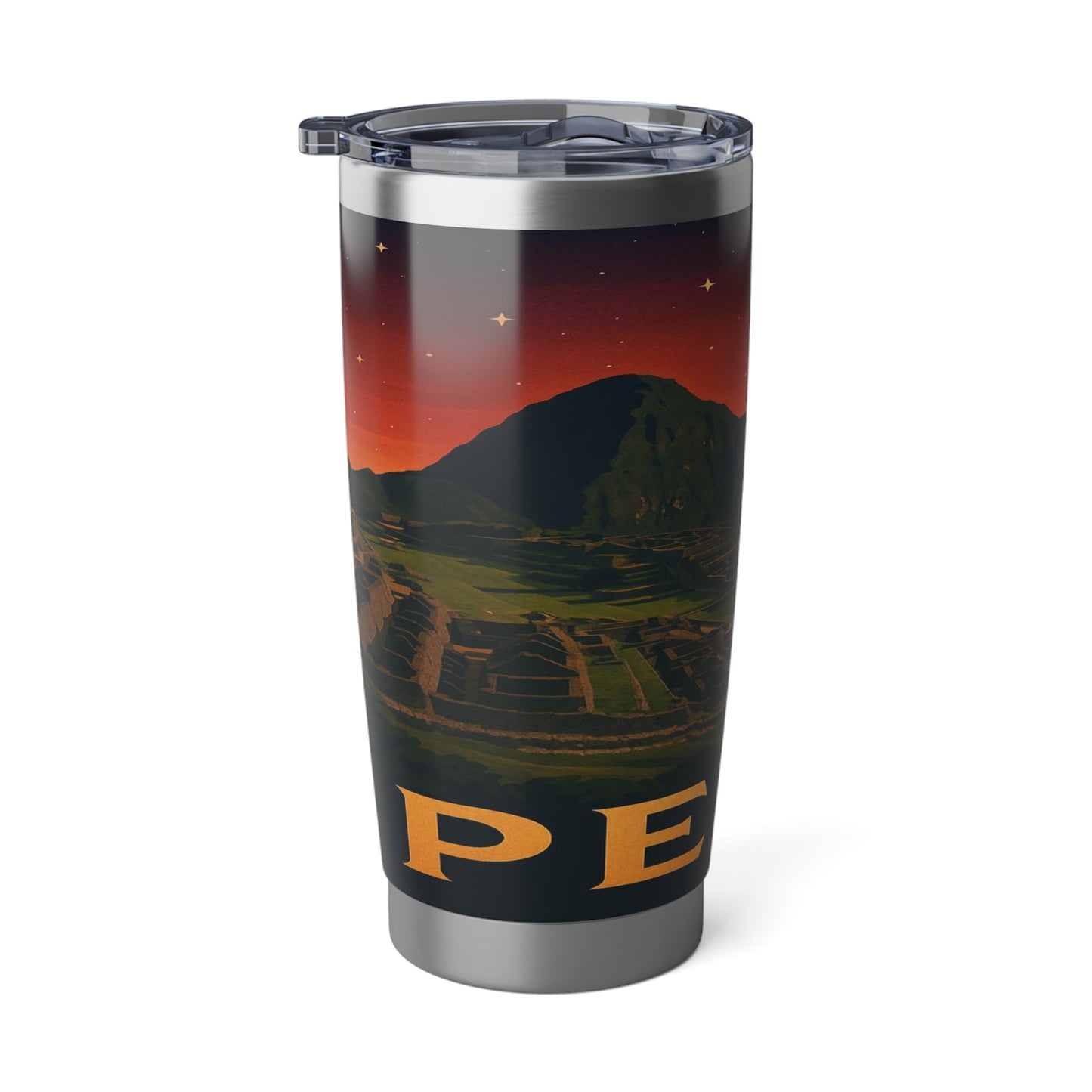 "Vaso Térmico Vagabond 20oz Perú: Misticismo, Historia y Maravillas Eternas 🏔️🦙🛕"