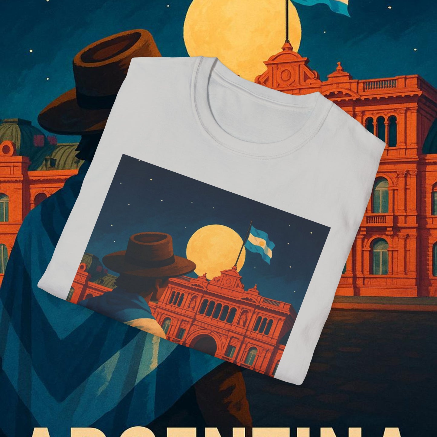 "Camiseta Argentina: Pasión, Tradición y Tierra de Sueños 🇦🇷🔥🏞️"