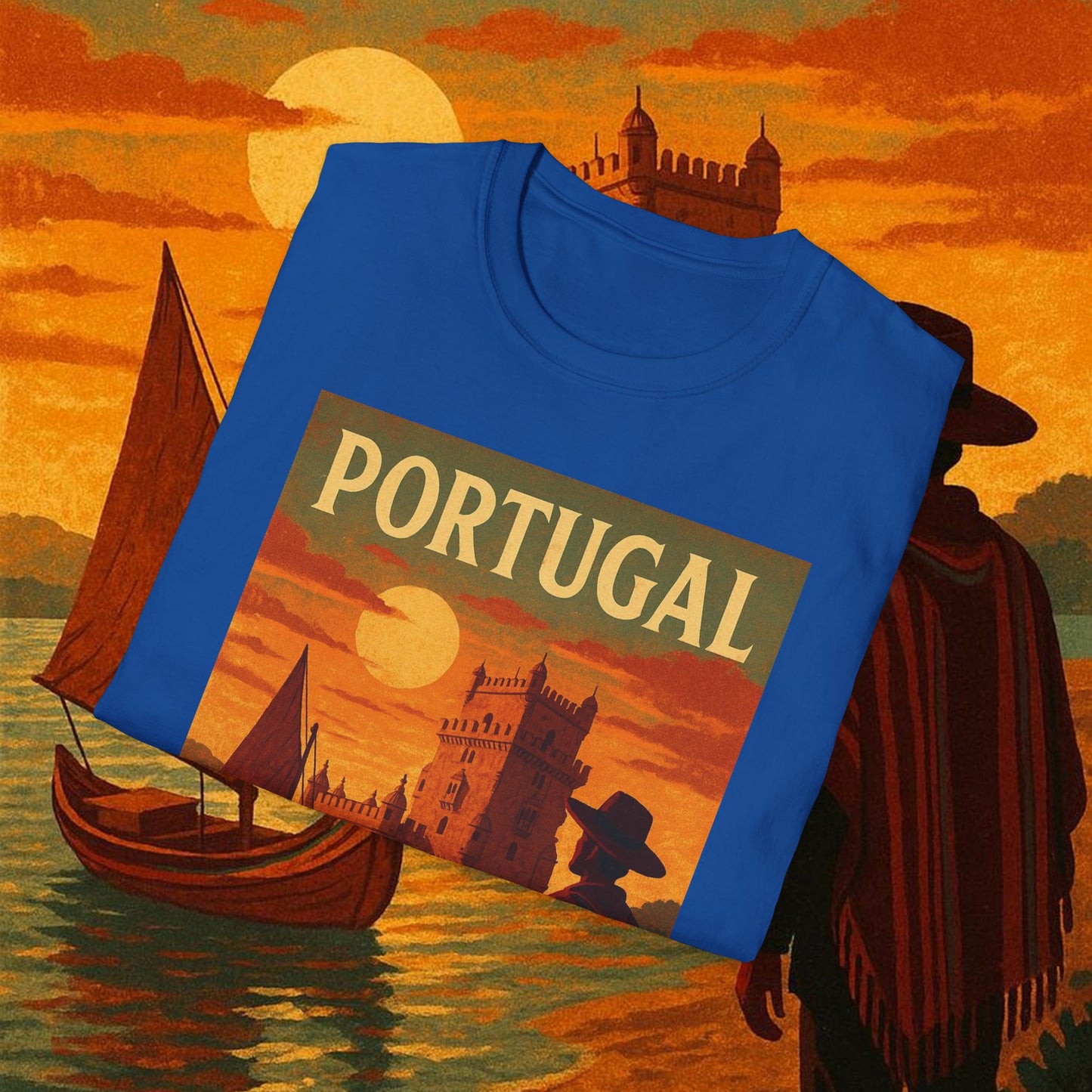 "Camiseta Portugal: Encanto Atlántico, Fados y Azulejos 🌊🎶🧿"
