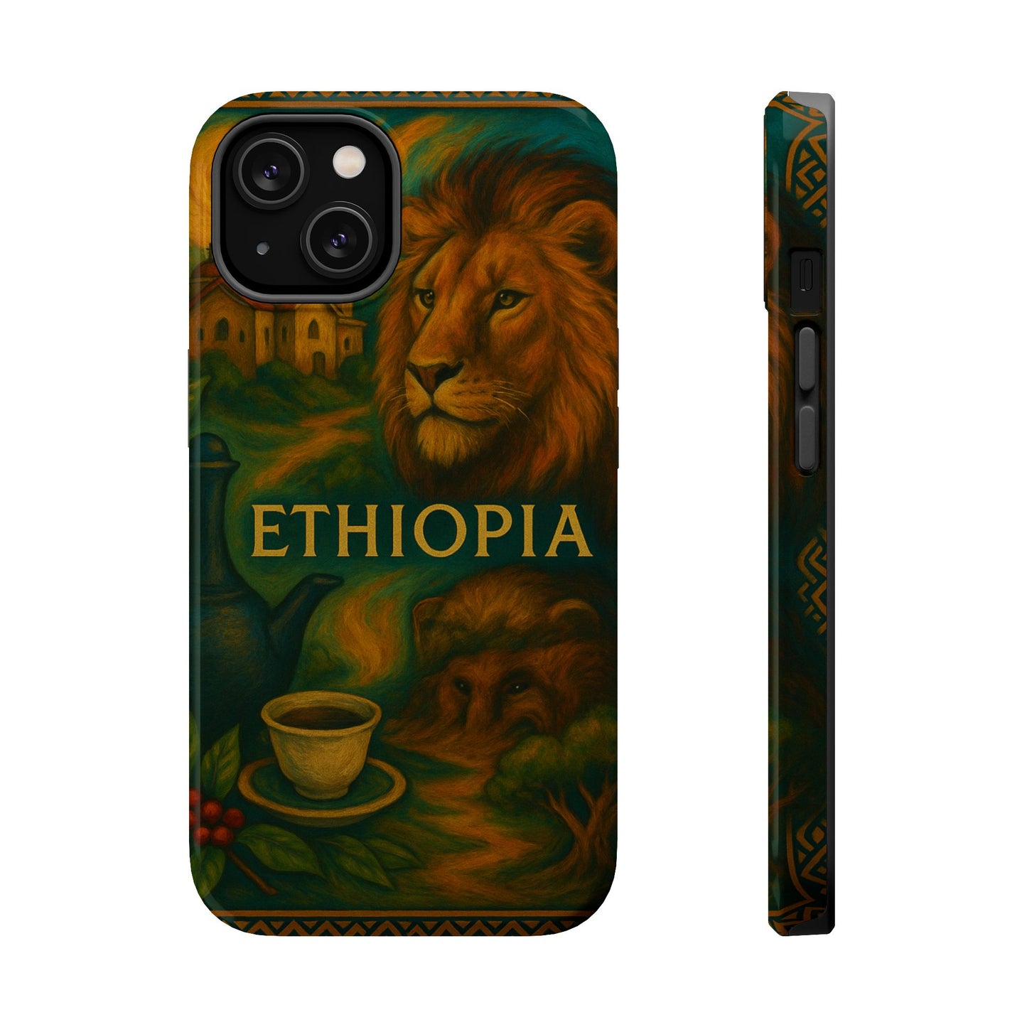 "Reinforced Magnetic Case Ethiopia – Sacred Land and Ancestral Soul"