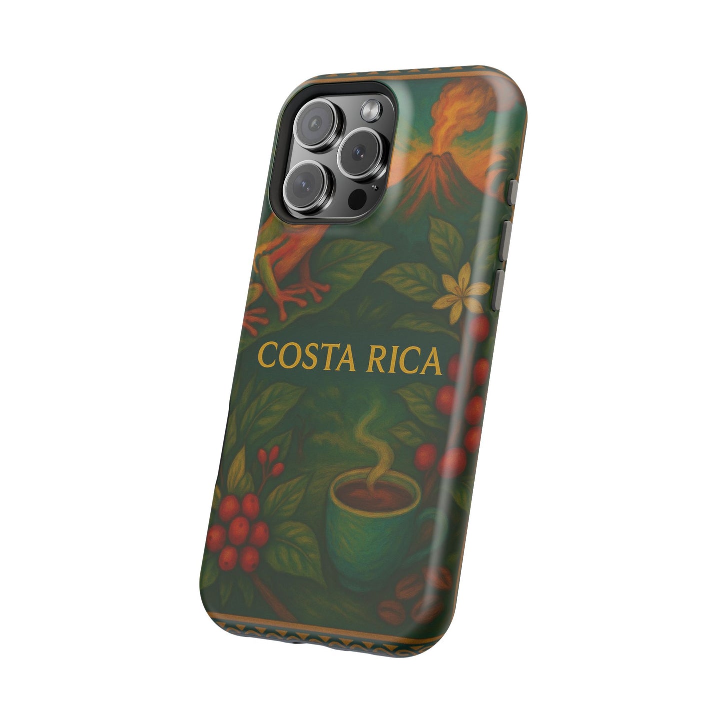 "Funda Magnética Reforzada Magnética Reforzada Costa Rica: Pura Vida entre Volcanes y Selvas 🌋🌴🦜"