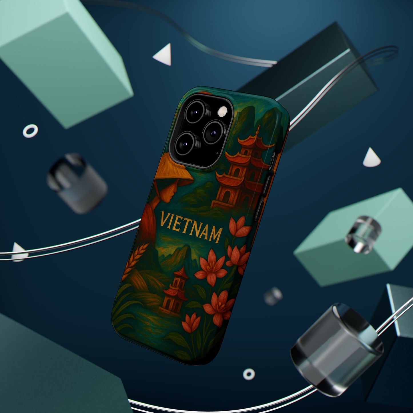 "Reinforced Magnetic Case Vietnam: Tradition, Nature and Ancestral Legends 🎋🏯🐉"