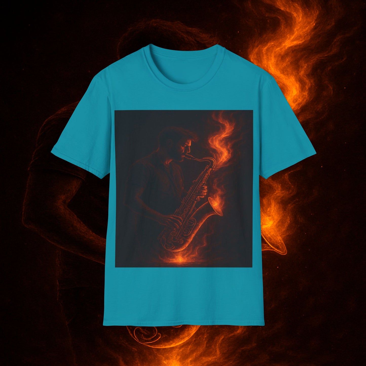 "Camiseta sax 🎷🔥 Haz que arda cada nota.” 🔥🎷