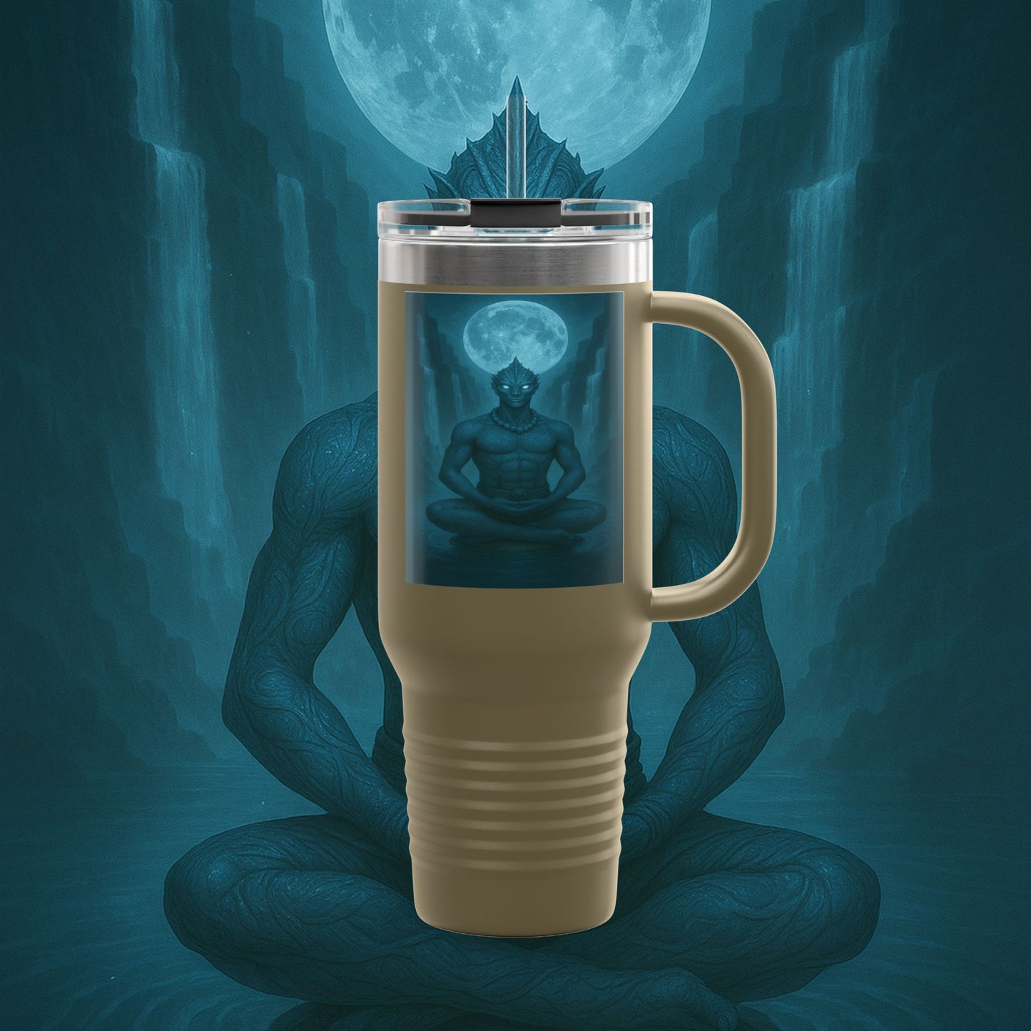 "taza de Viaje Aislada Naryzh -🌊 el Eco del Río Silente"