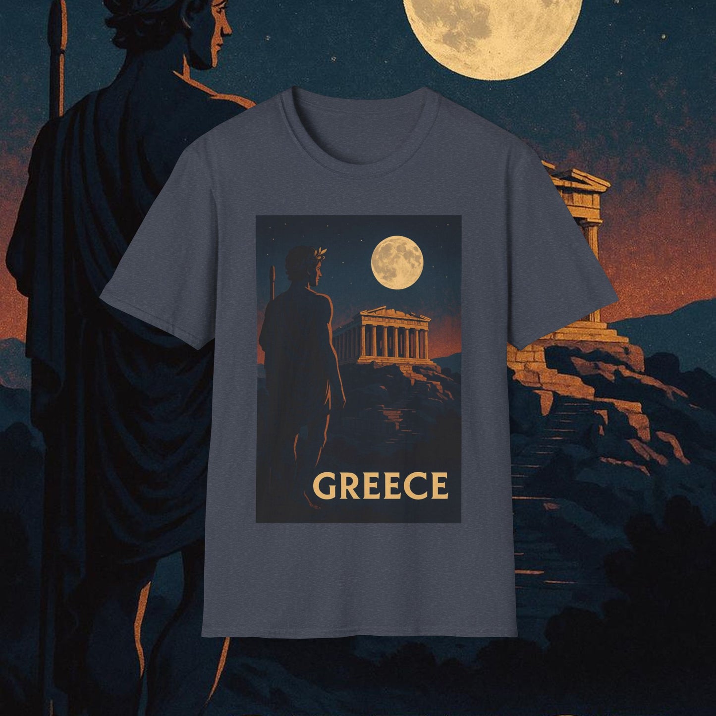 "Camiseta Grecia: Cuna de Dioses, Maravillas y Filosofía 🌊🏛️⚡"