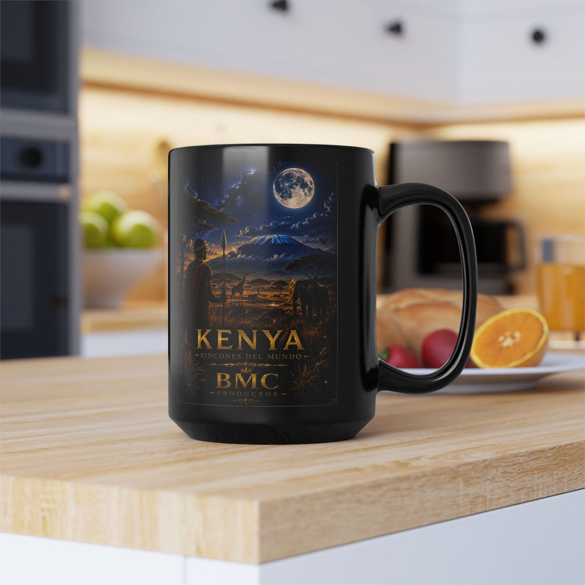 "Taza Kenia: Aventura Salvaje y Tierra de Horizontes Infinitos 🦁🌄🏕️"