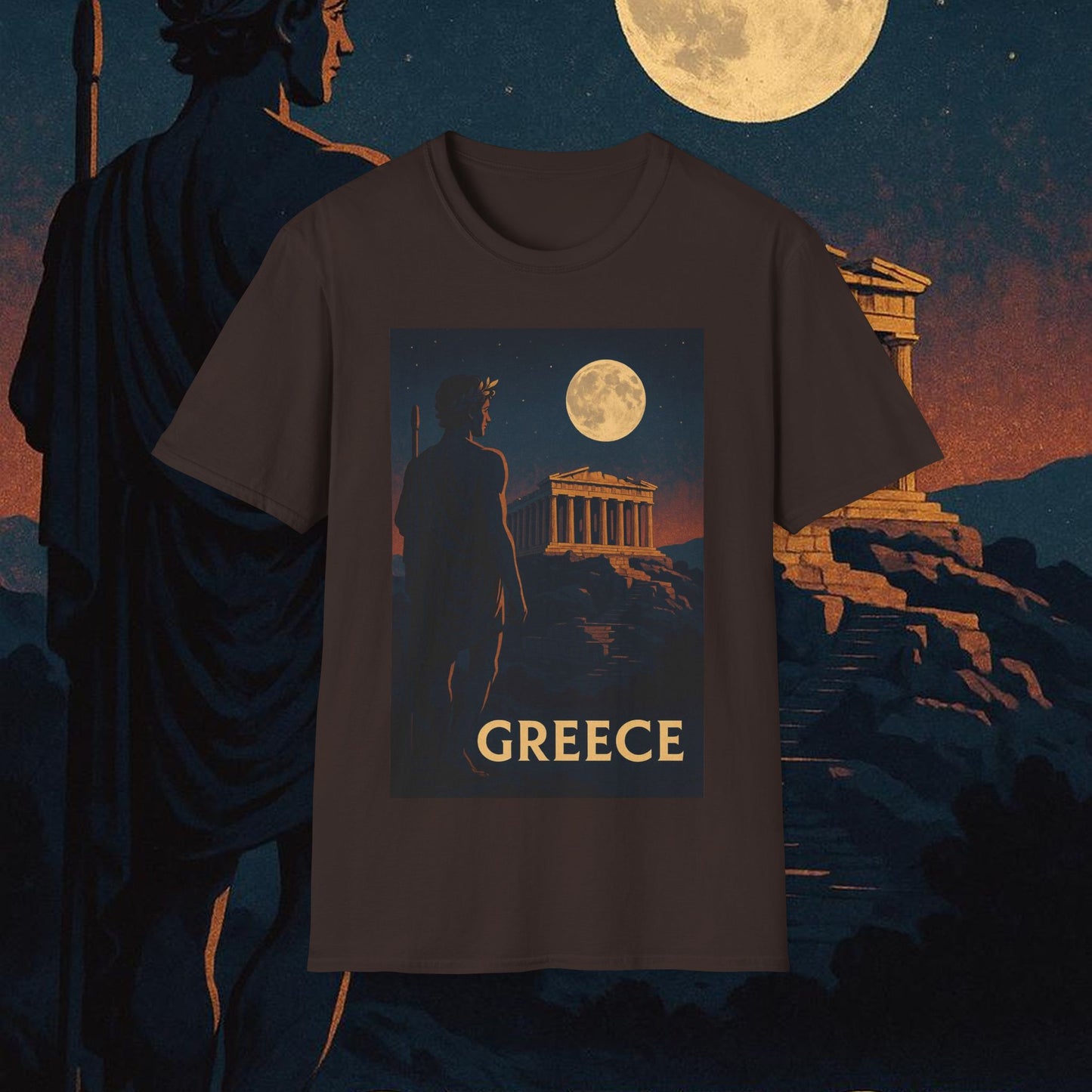 "Camiseta Grecia: Cuna de Dioses, Maravillas y Filosofía 🌊🏛️⚡"