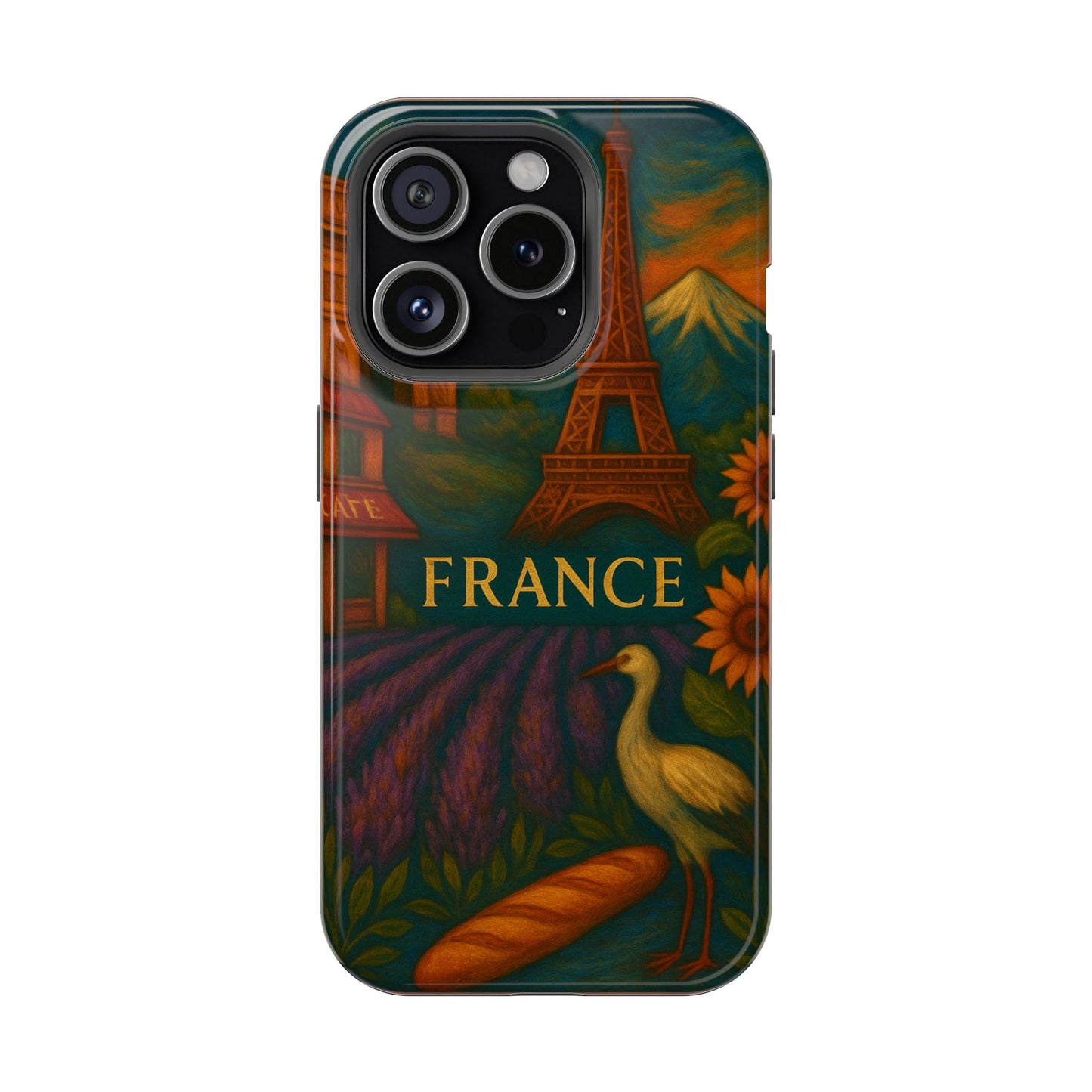 "Funda Magnética Reforzada Francia: Romance bajo la Luna 🌙🗼✨"