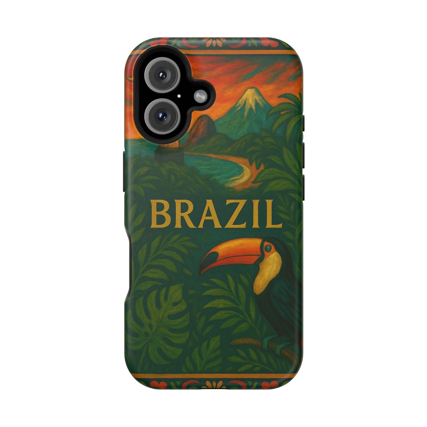 "Funda Magnética Reforzada Magnética Reforzada Brasil: Ritmo, Naturaleza y Alegría Infinita 🎶🌴🏖️"