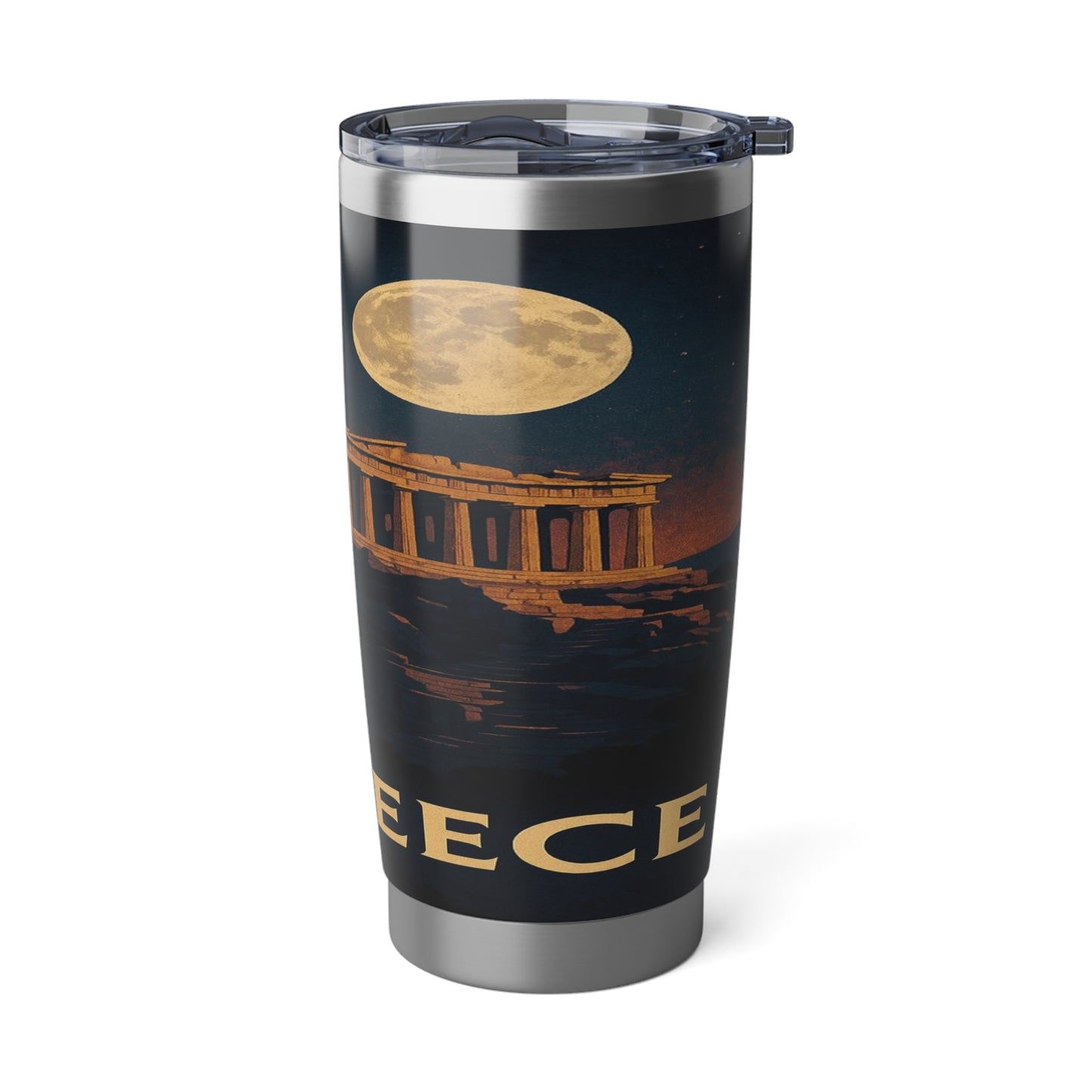 "Vaso Térmico Vagabond 20oz Grecia: Cuna de Dioses, Maravillas y Filosofía 🌊🏛️⚡"