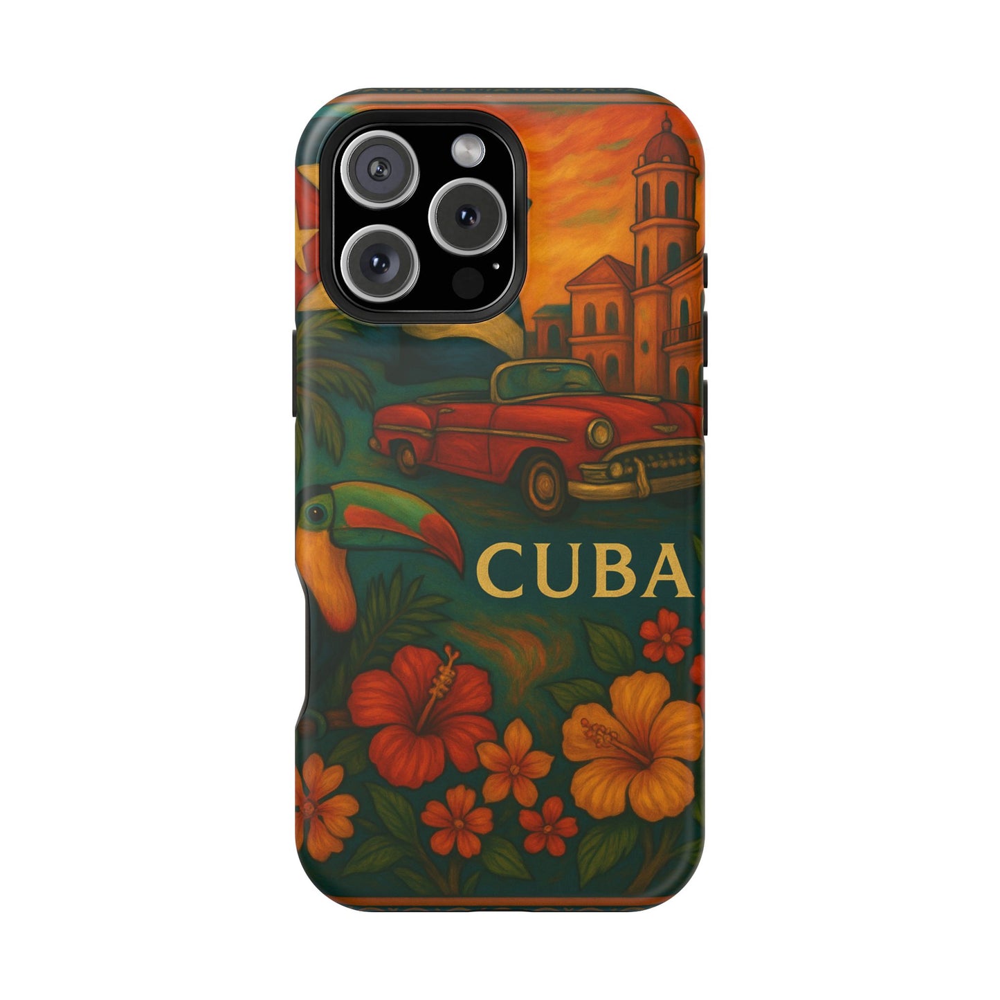 "Reinforced Magnetic Case Reinforced Magnetic Case Cuba: Rhythm, History and Caribbean Charm 🎺🚗🌴"