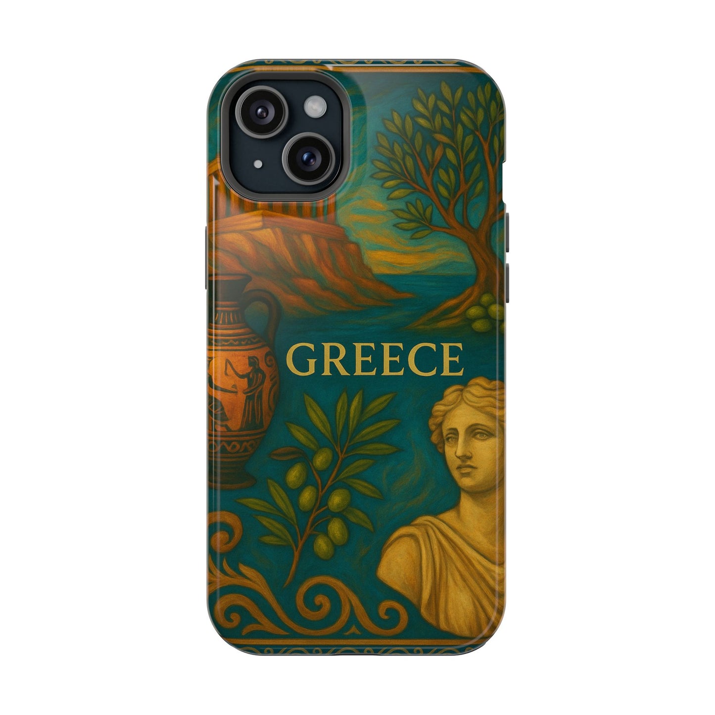 "Funda Magnética Reforzada Magnética Reforzada Grecia: Cuna de Dioses, Maravillas y Filosofía 🌊🏛️⚡"