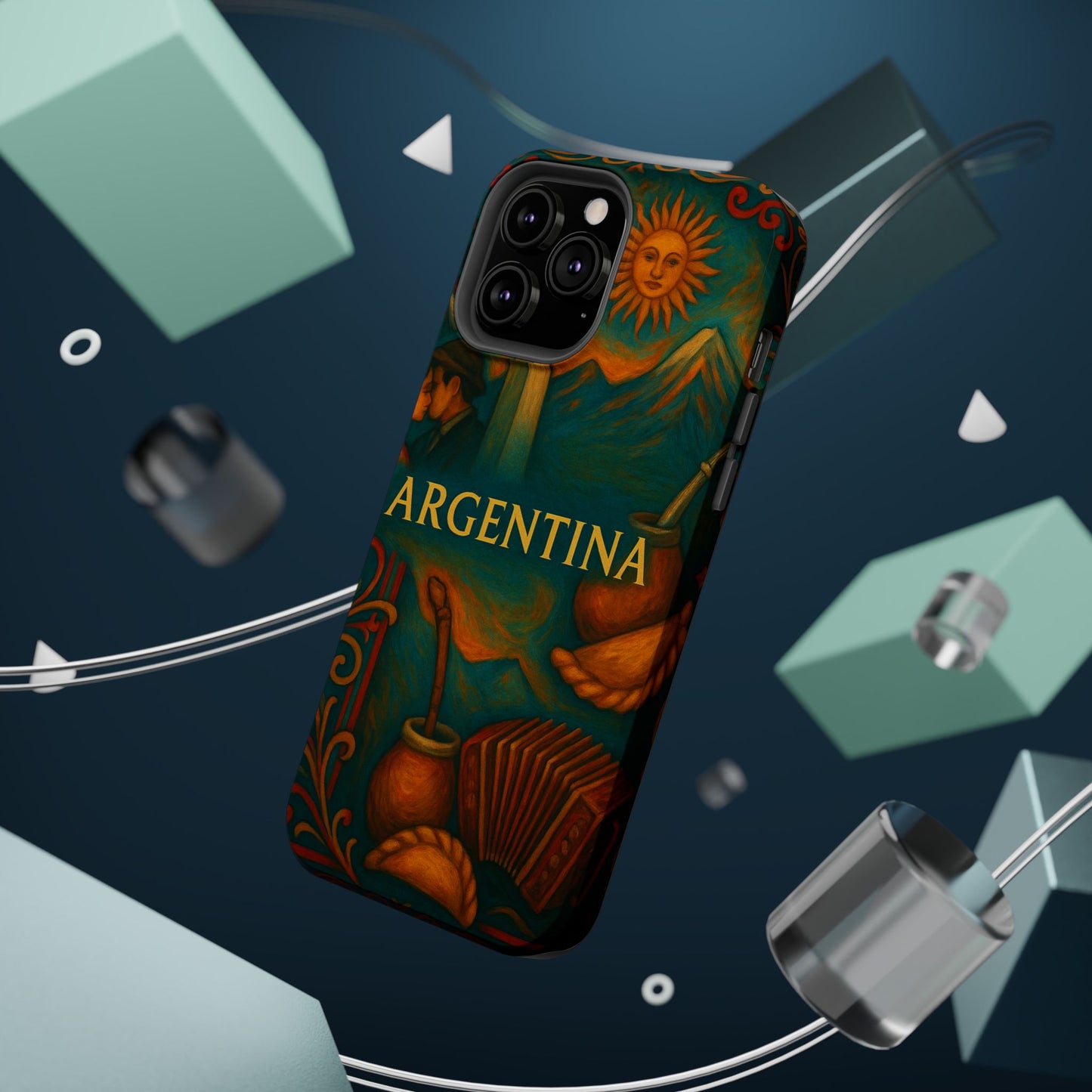 "Funda Magnética Reforzada Argentina: Pasión, Tradición y Tierra de Sueños🔥🏞️"