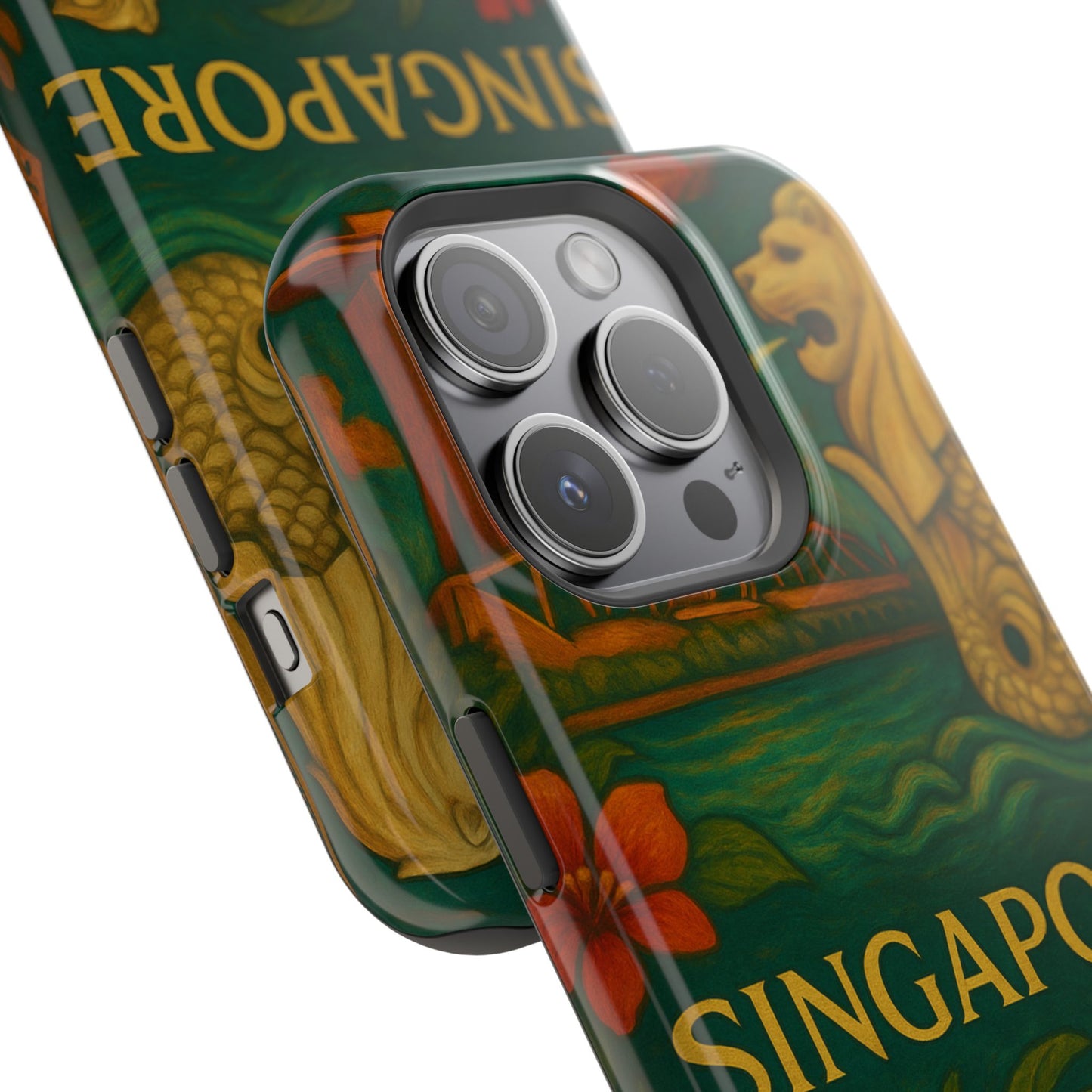 "Funda Magnética Reforzada Magnética Reforzada Singapur 🌆 – Futuro, cultura y naturaleza en un solo lugar"