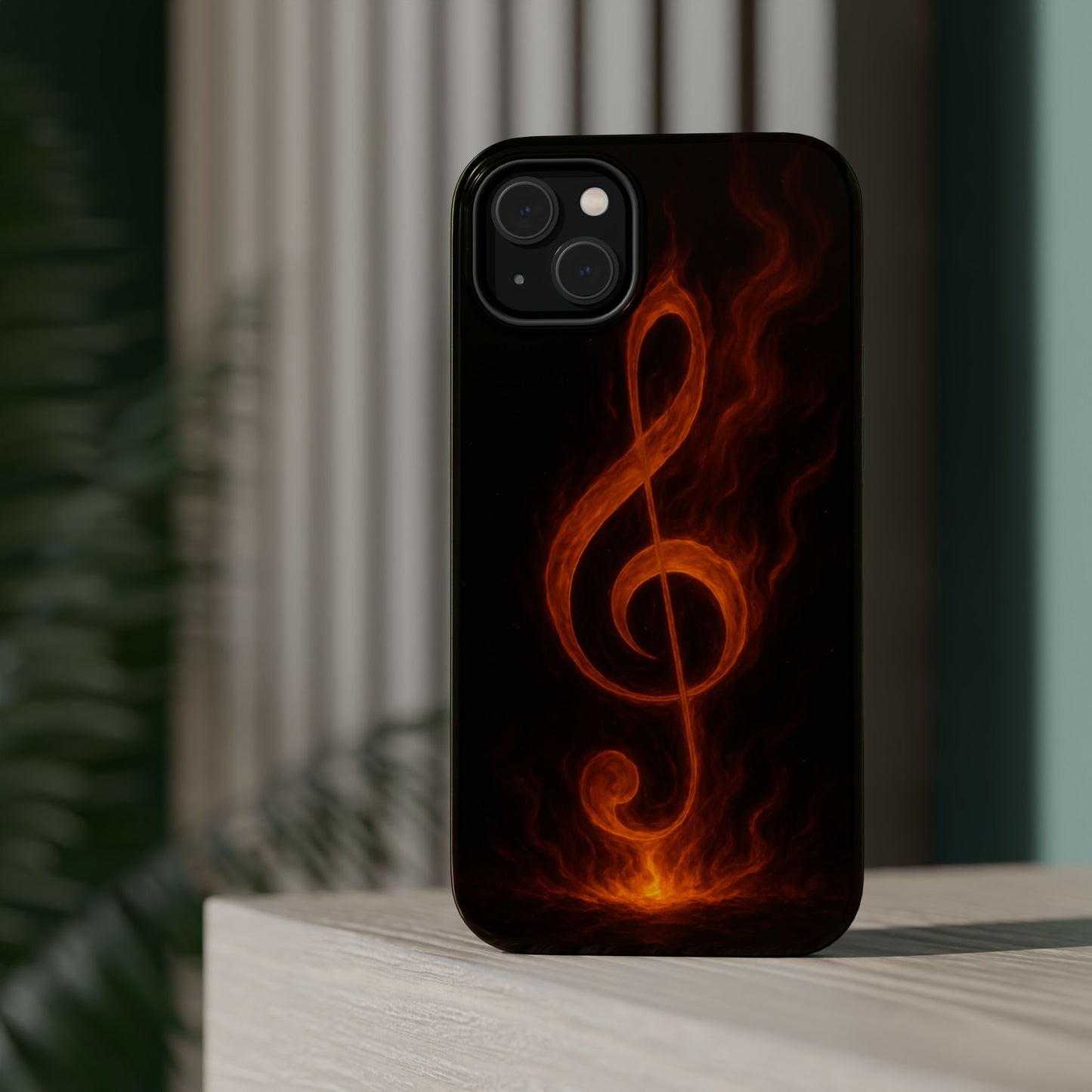 "Reinforced Magnetic Case Reinforced Magnetic Treble Clef 🎼🔥Where a note is born... a flame is born.” 🔥🎼