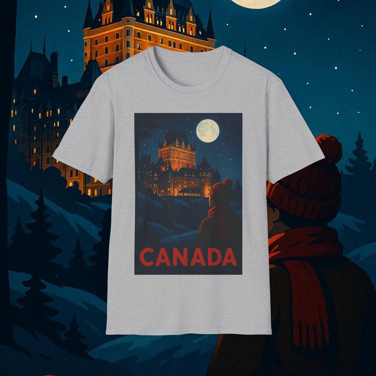 "Camiseta Canadá: Naturaleza Majestuosa y Espíritu Libre 🍁🏞️🦌"
