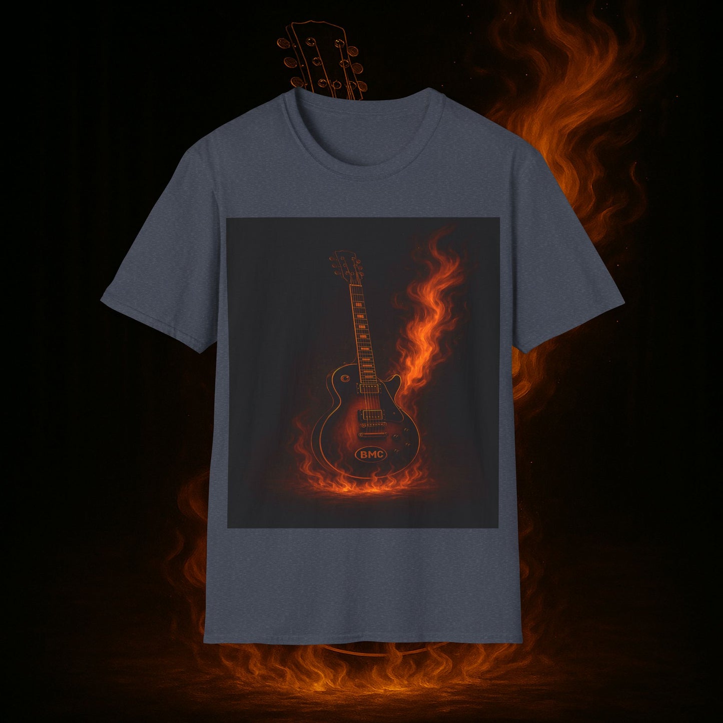 "Camiseta guitarra 🎸🔥Donde vibra una cuerda, nace una llamarada.” 🔥🎸