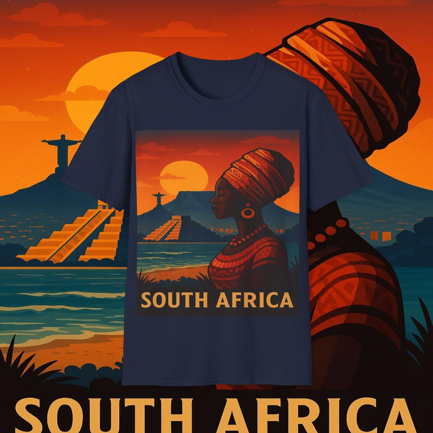 "Camiseta Sudáfrica 🌍 – Un mundo de aventuras y diversidad"