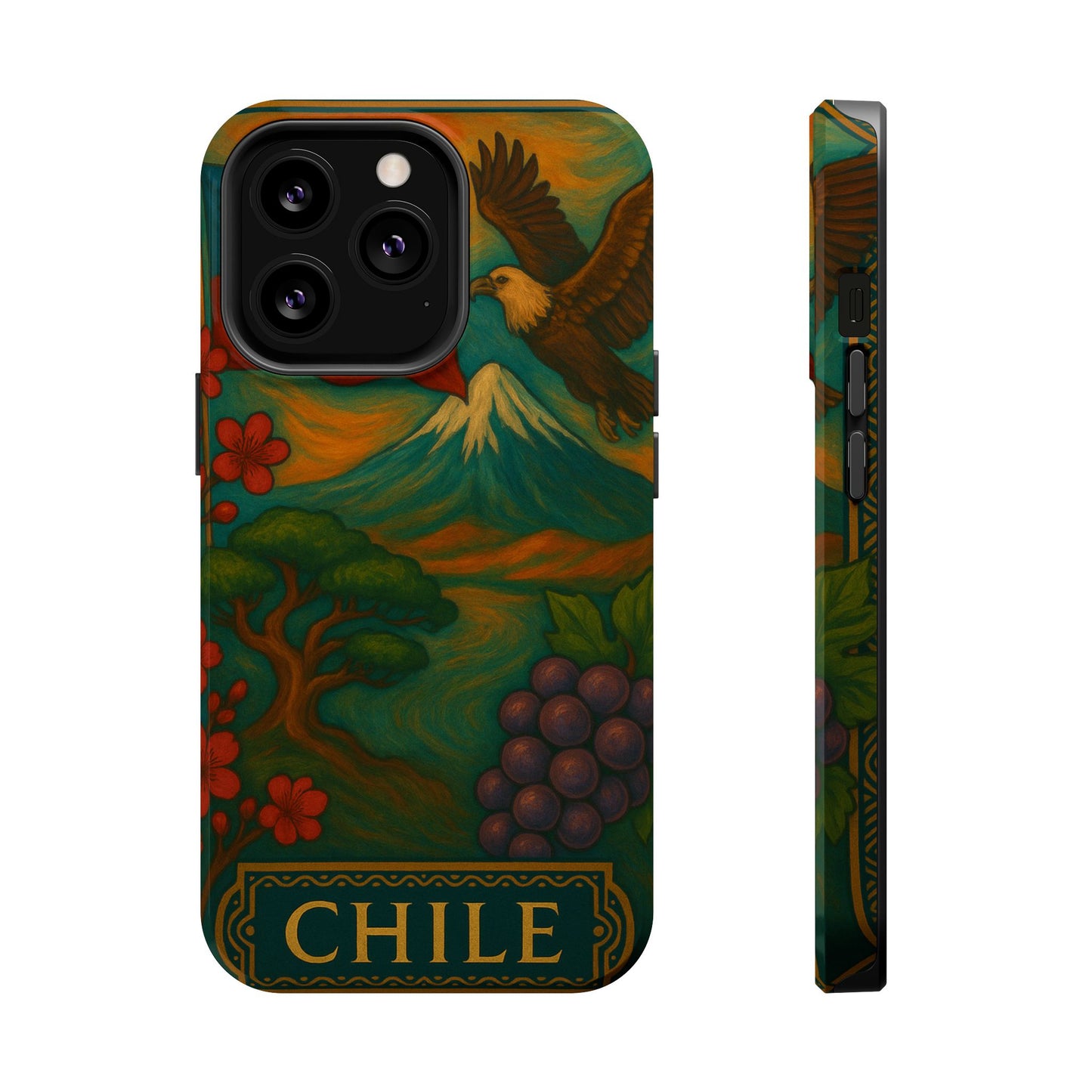 "Funda Magnética Reforzada Magnética Reforzada Chile: Naturaleza Indómita y Horizontes Eternos 🏔️🍇🏜️"