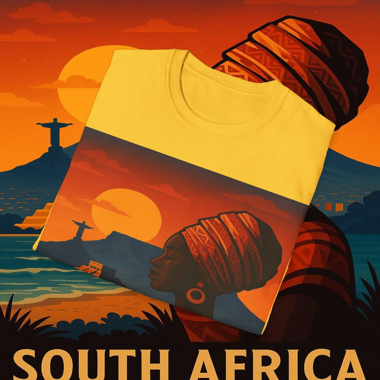 "Camiseta Sudáfrica 🌍 – Un mundo de aventuras y diversidad"