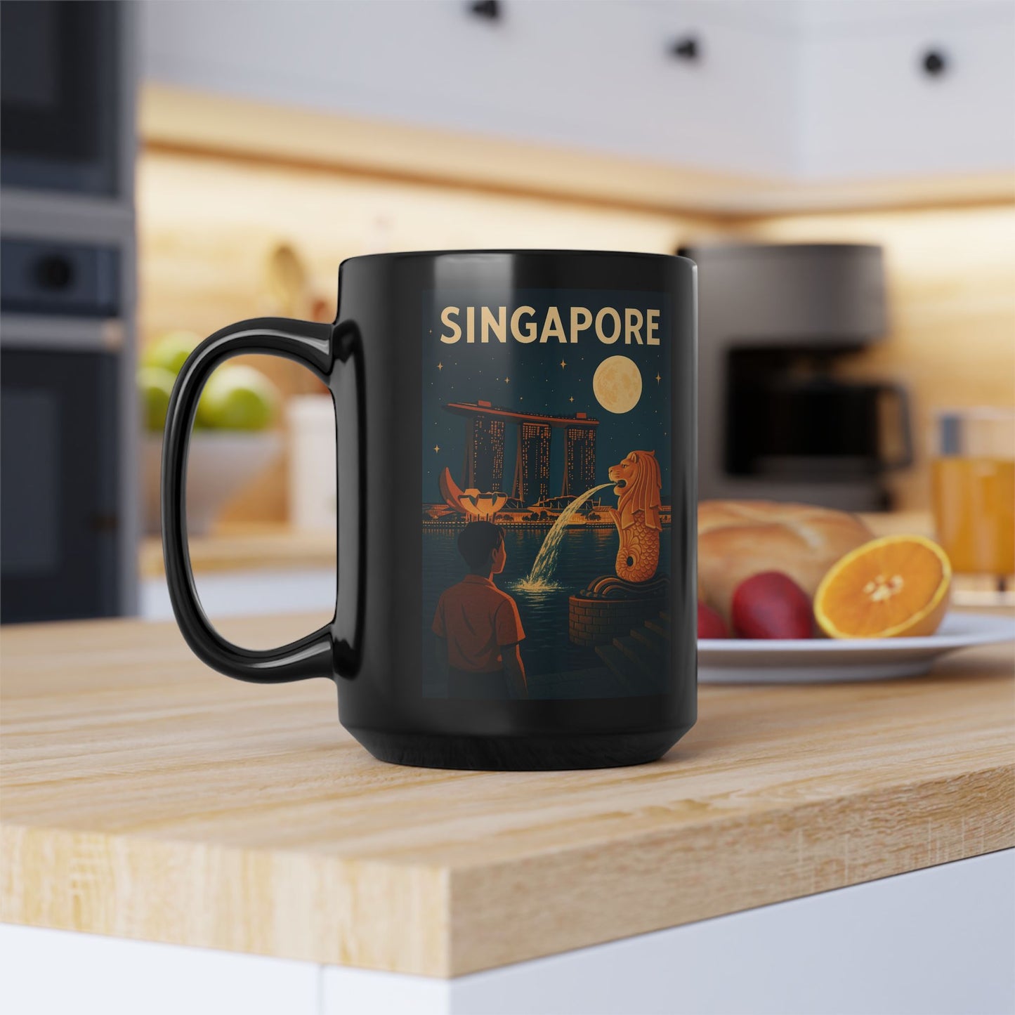 "taza Singapur 🌆 – Futuro, cultura y naturaleza en un solo lugar"