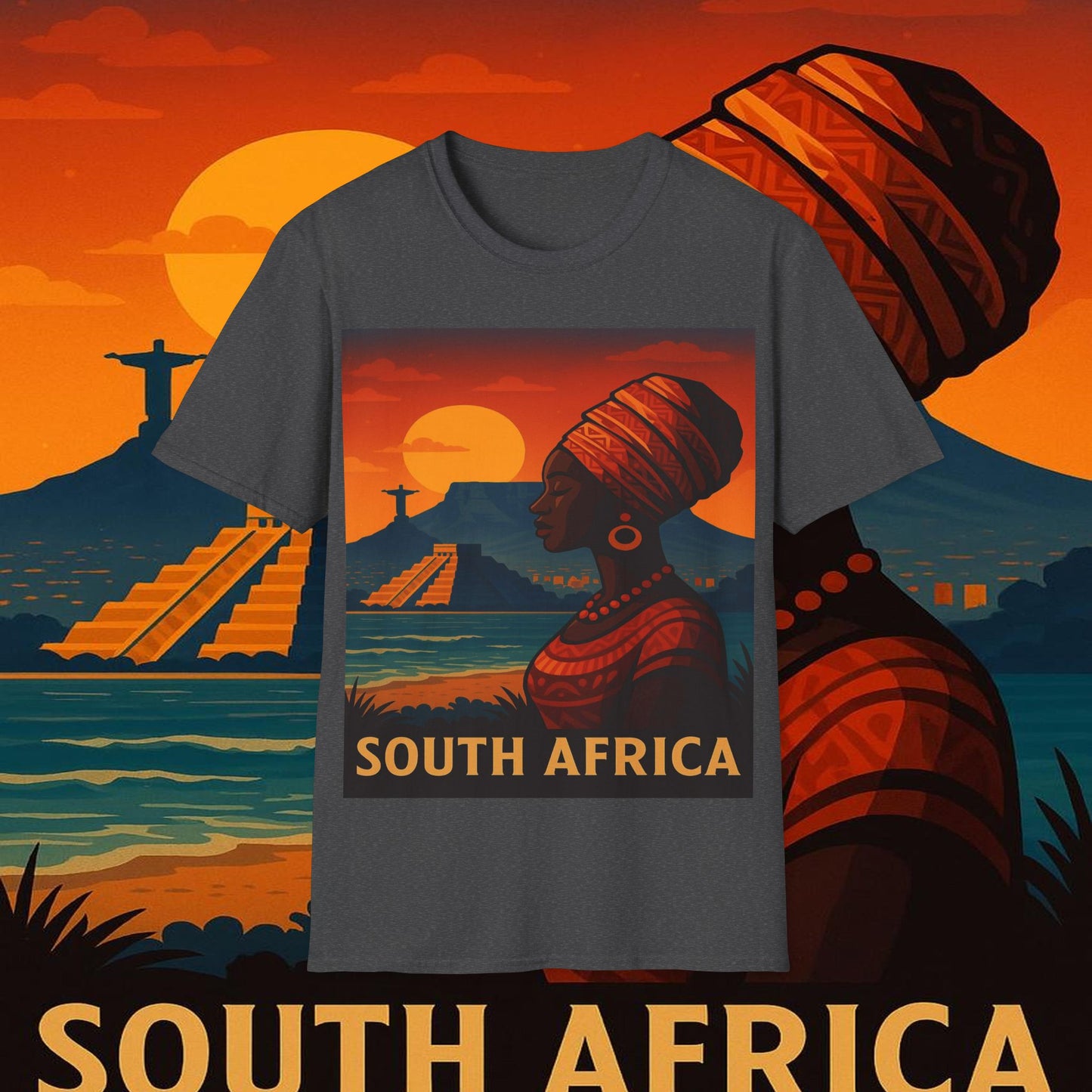 "Camiseta Sudáfrica 🌍 – Un mundo de aventuras y diversidad"