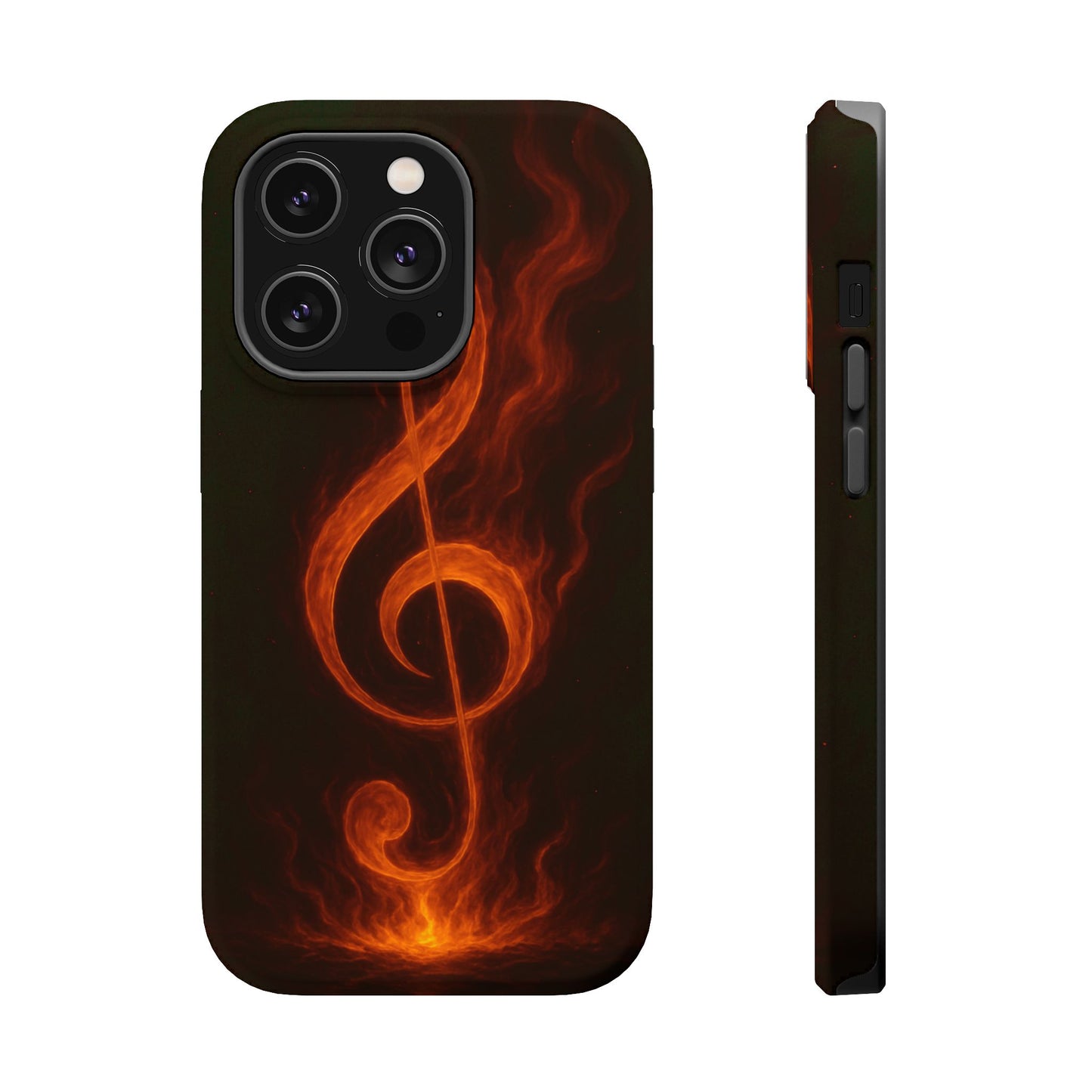 "Reinforced Magnetic Case Reinforced Magnetic Treble Clef 🎼🔥Where a note is born... a flame is born.” 🔥🎼