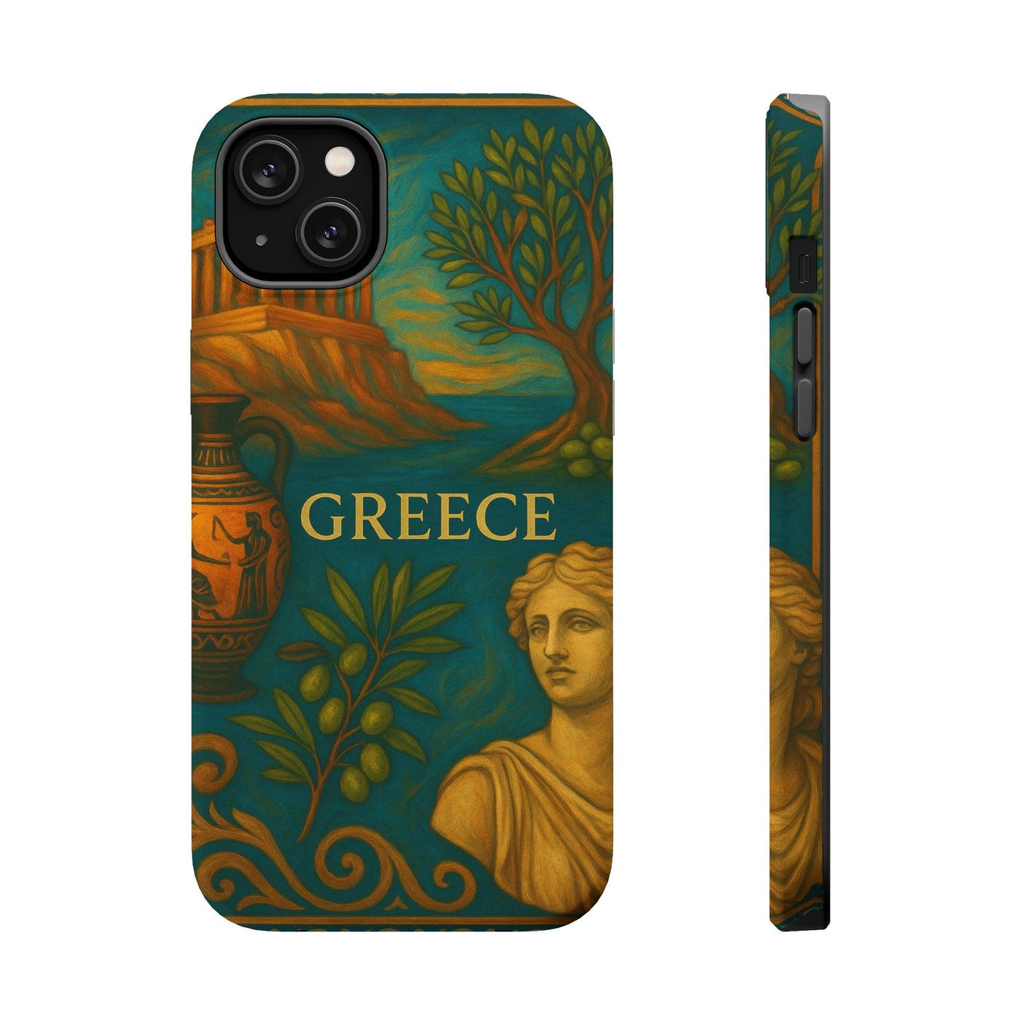 "Funda Magnética Reforzada Magnética Reforzada Grecia: Cuna de Dioses, Maravillas y Filosofía 🌊🏛️⚡"