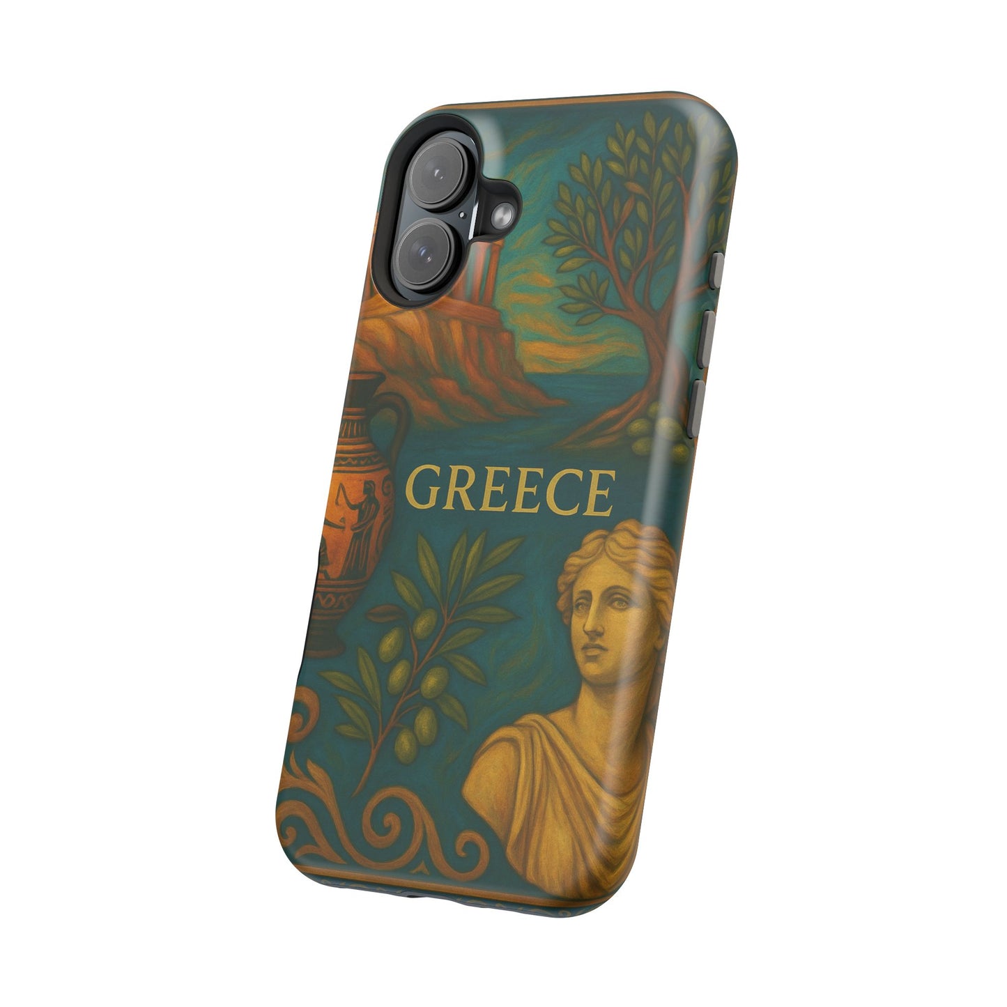 "Funda Magnética Reforzada Magnética Reforzada Grecia: Cuna de Dioses, Maravillas y Filosofía 🌊🏛️⚡"