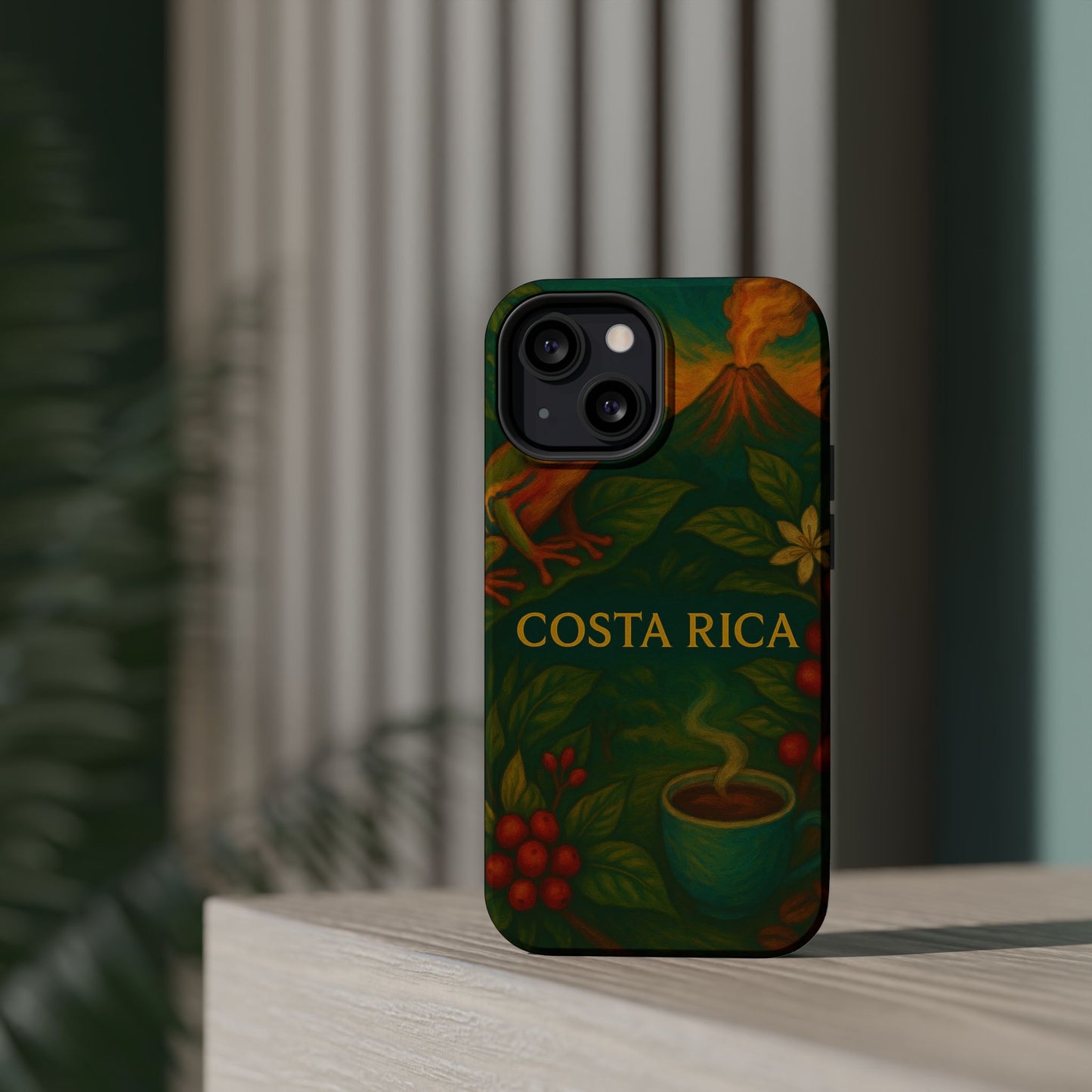 "Funda Magnética Reforzada Magnética Reforzada Costa Rica: Pura Vida entre Volcanes y Selvas 🌋🌴🦜"